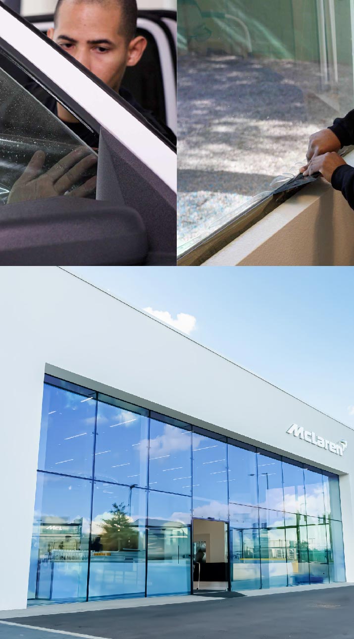 Kepler Automotive Shop Front Tinted with Window Film in Coconut Creek, Florida