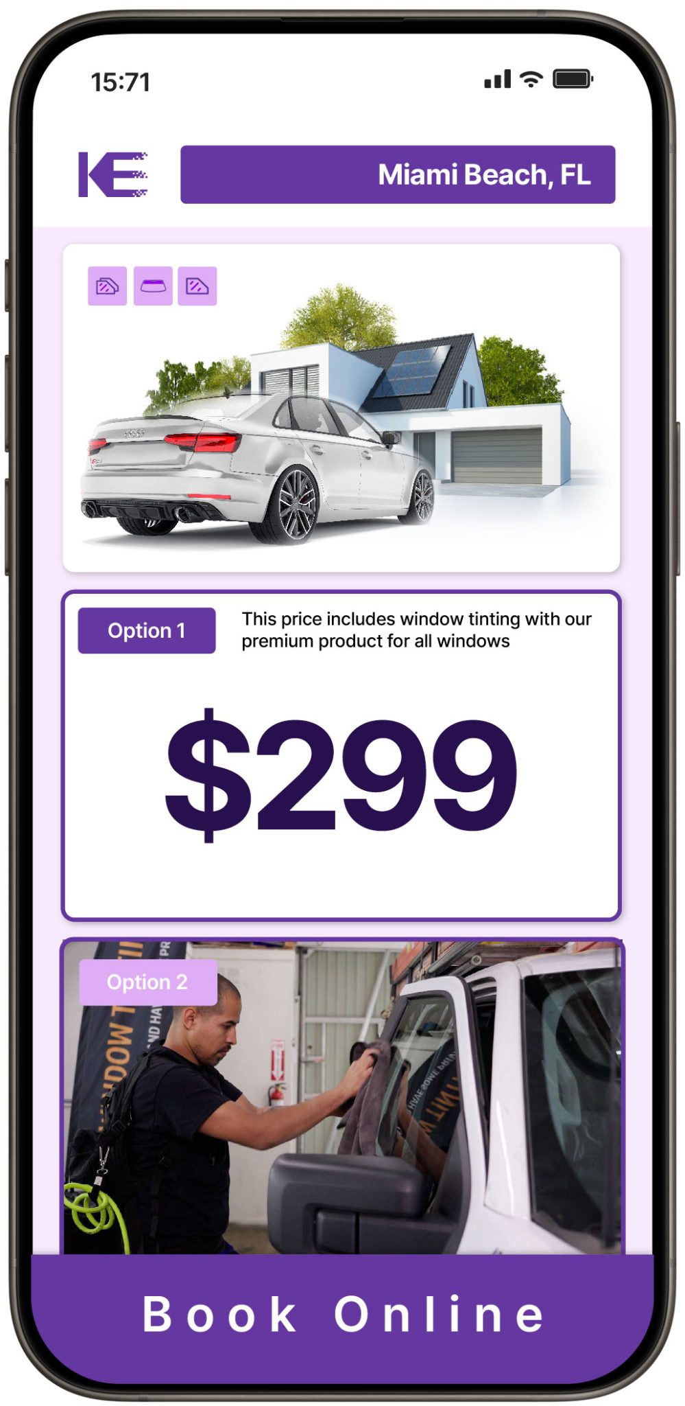 View Competitive Window Tinting Prices in Miami Beach, Florida