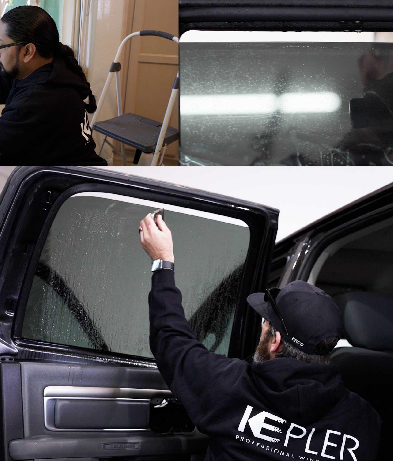Kepler Window Tinting Specialists at Work in Estero, Florida