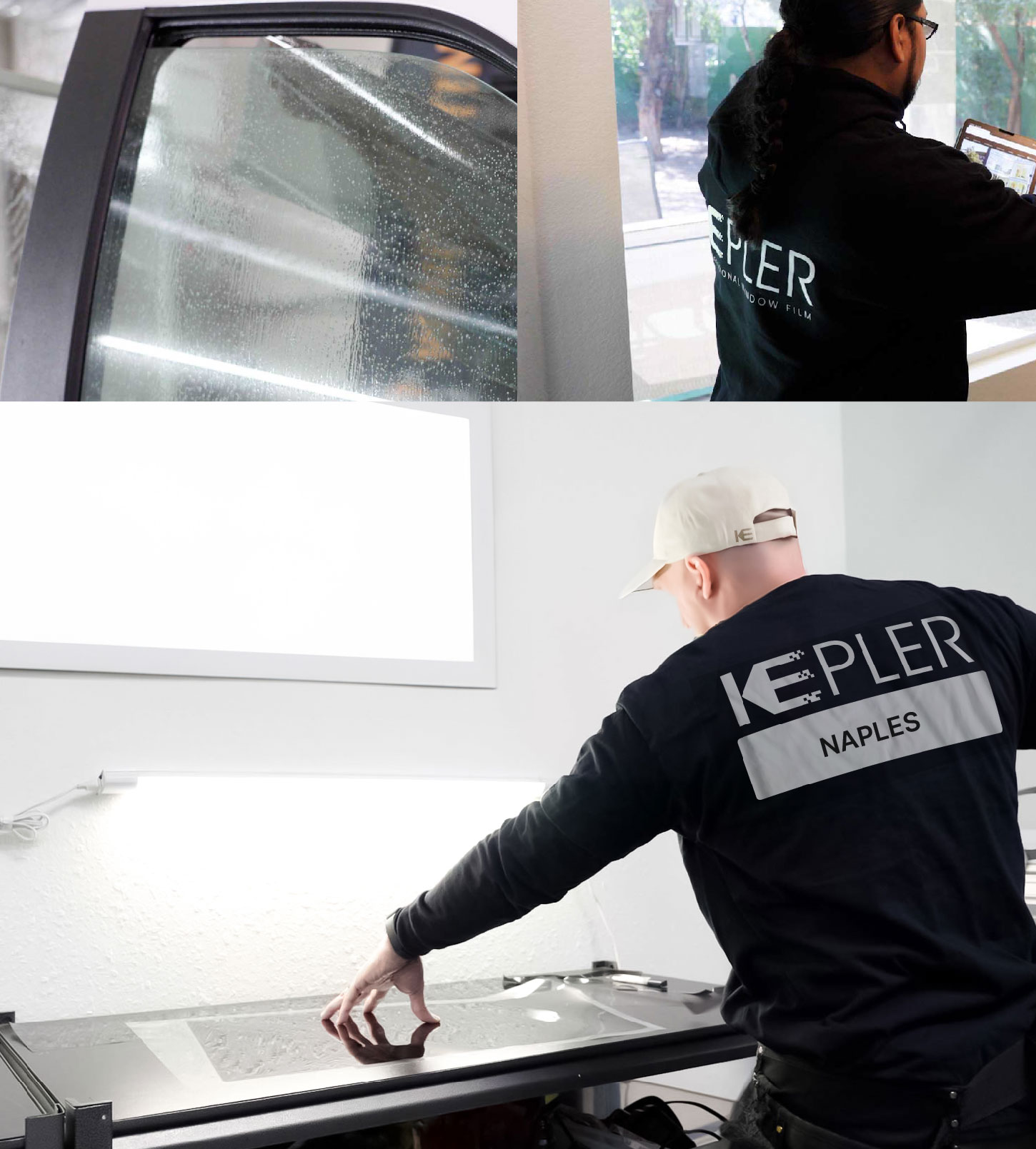Window Tinting Specialist Cutting Film in Naples, Florida