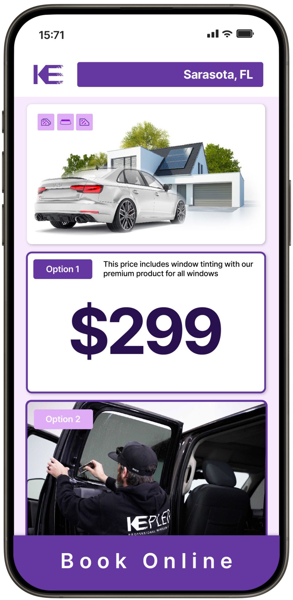 View Competitive Window Tinting Prices in Sarasota, Florida