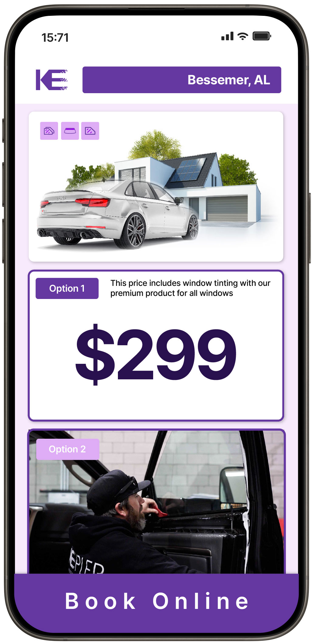 View Reasonable Tesla Window Tinting Prices in Pelham, Alabama