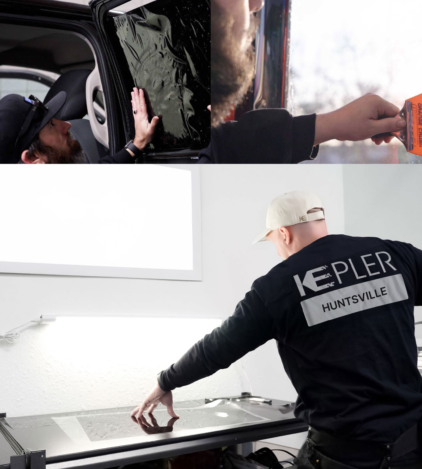 Window Tinting Specialist Cutting Film in Huntsville, Alabama