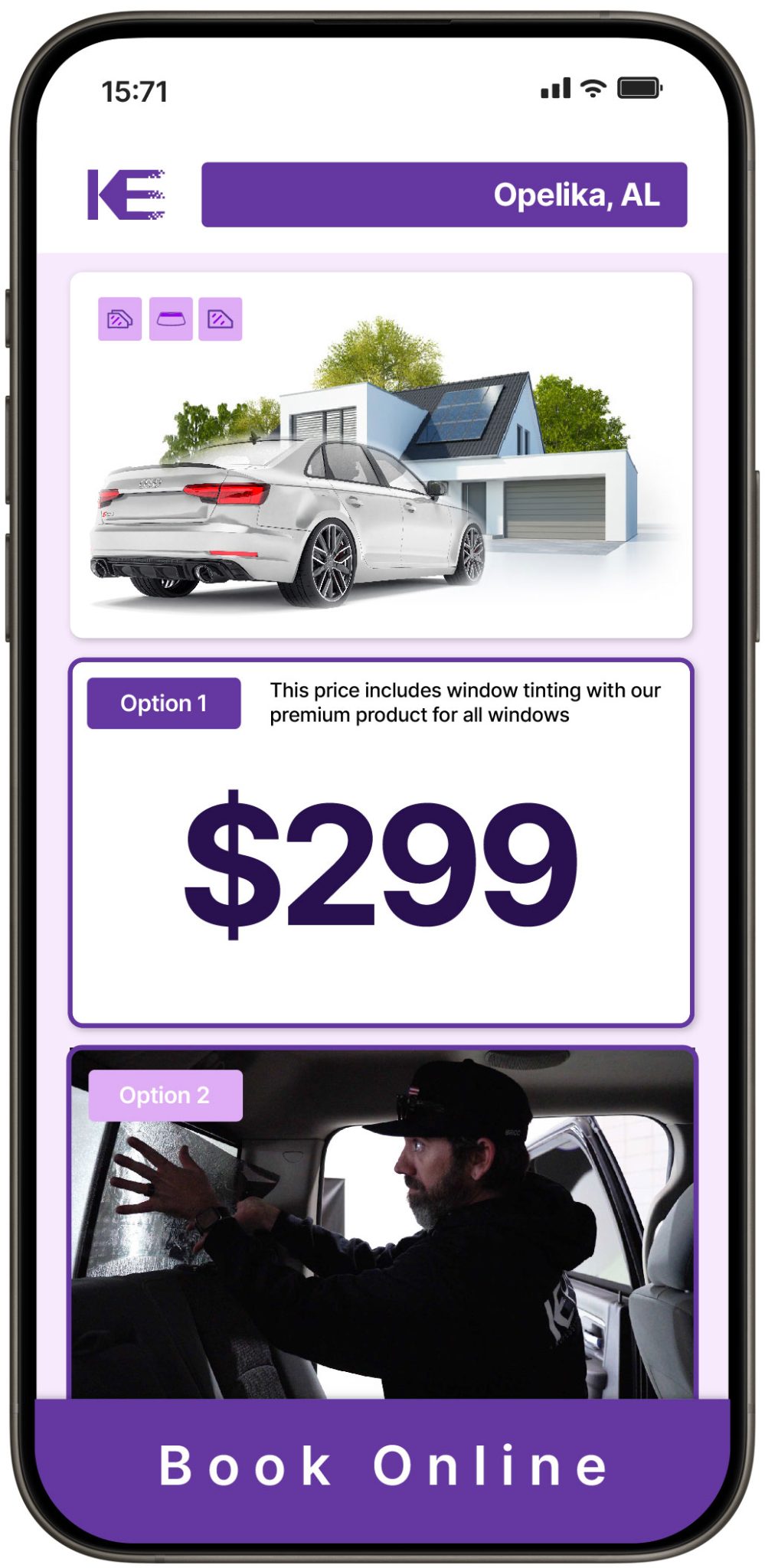 View Competitive Window Tinting Prices in Opelika, Alabama