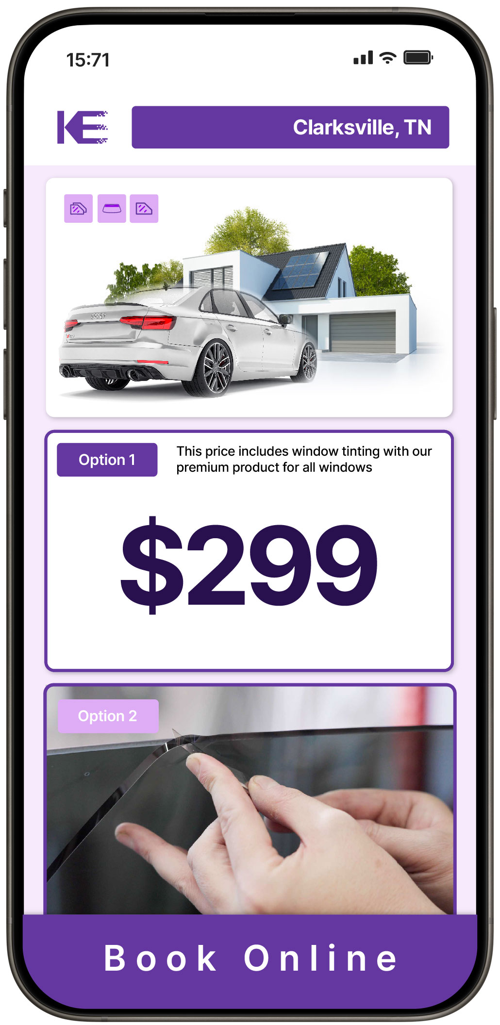 View Reasonable Tesla Window Tinting Rates in Franklin, Tennessee