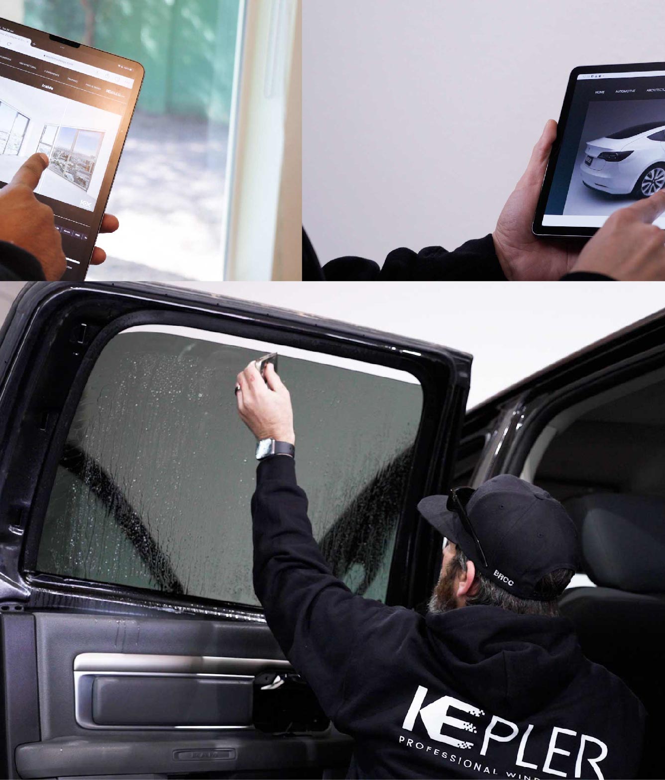 Kepler Window Tinting Specialists at Work in Dickson, Tennessee