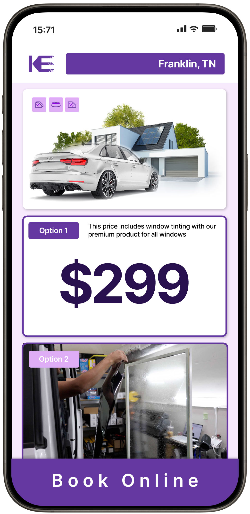 View Affordable Tesla Window Tinting Costs in La Vergne, Tennessee
