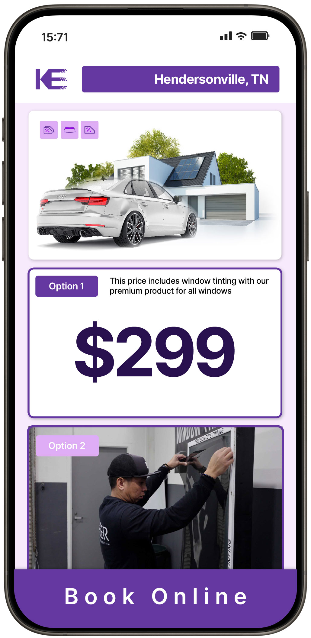 View Competitive Tesla Window Tinting Prices in Cleveland, Tennessee