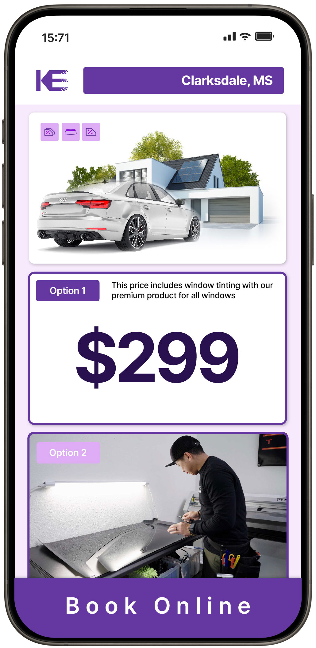 View Affordable Tesla Window Tinting Prices in Greenville, Mississippi