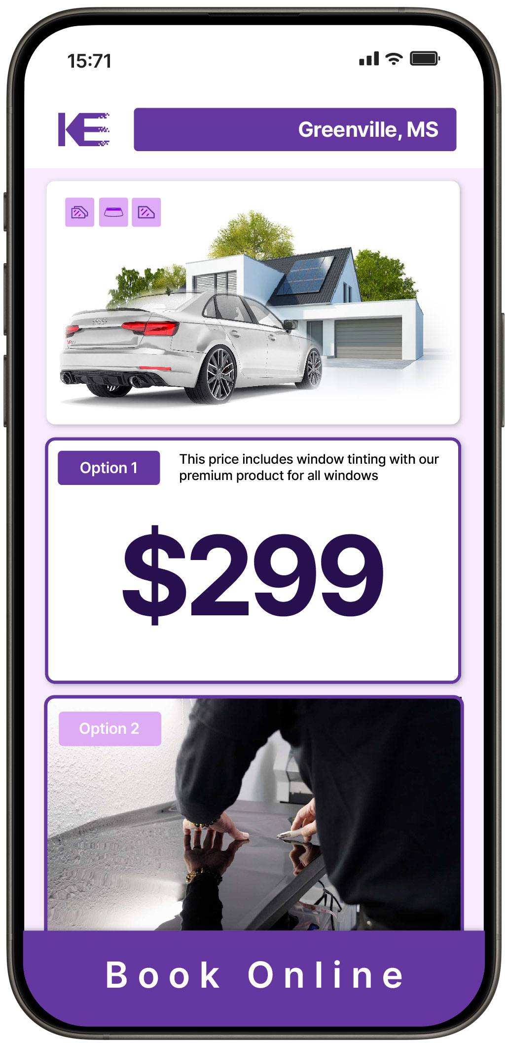 View Competitive Tesla Window Tinting Prices in Pascagoula, Mississippi