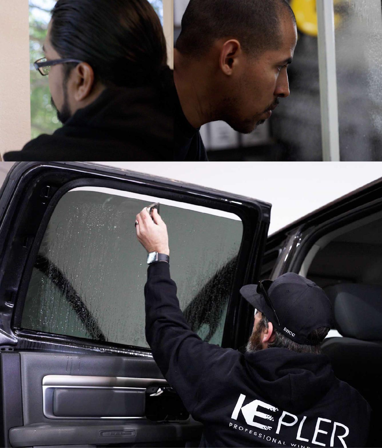 Kepler Window Tinting Specialists at Work in Independence, Kentucky