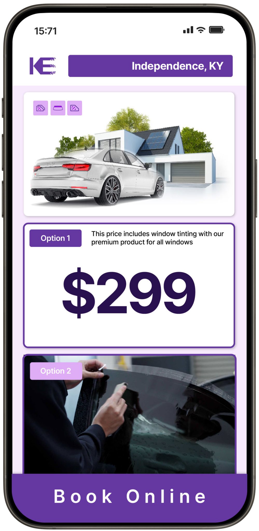 View Competitive Window Tinting Prices in Independence, Kentucky