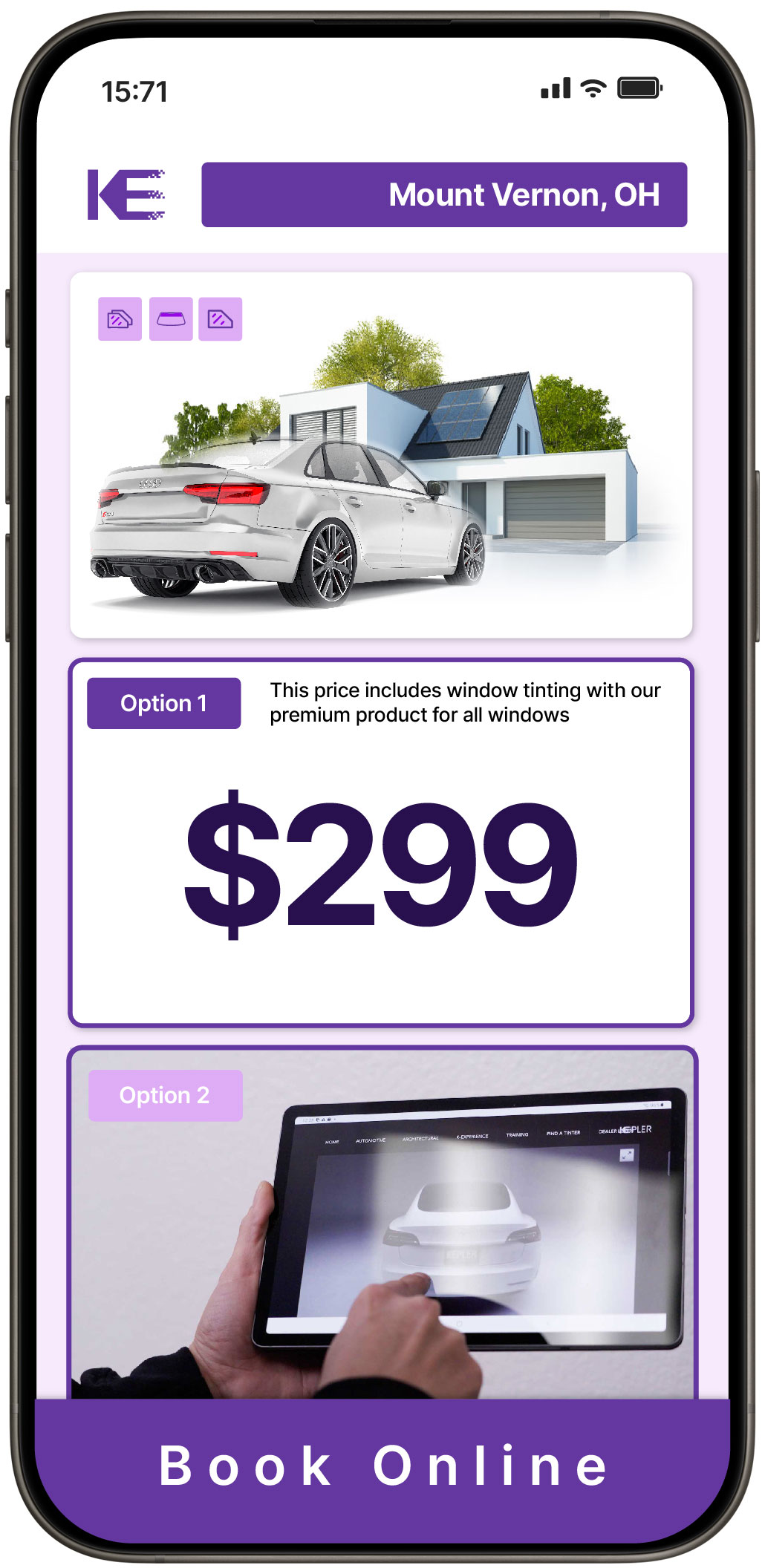 View Reasonable Tesla Window Tinting Prices in Pickerington, Ohio