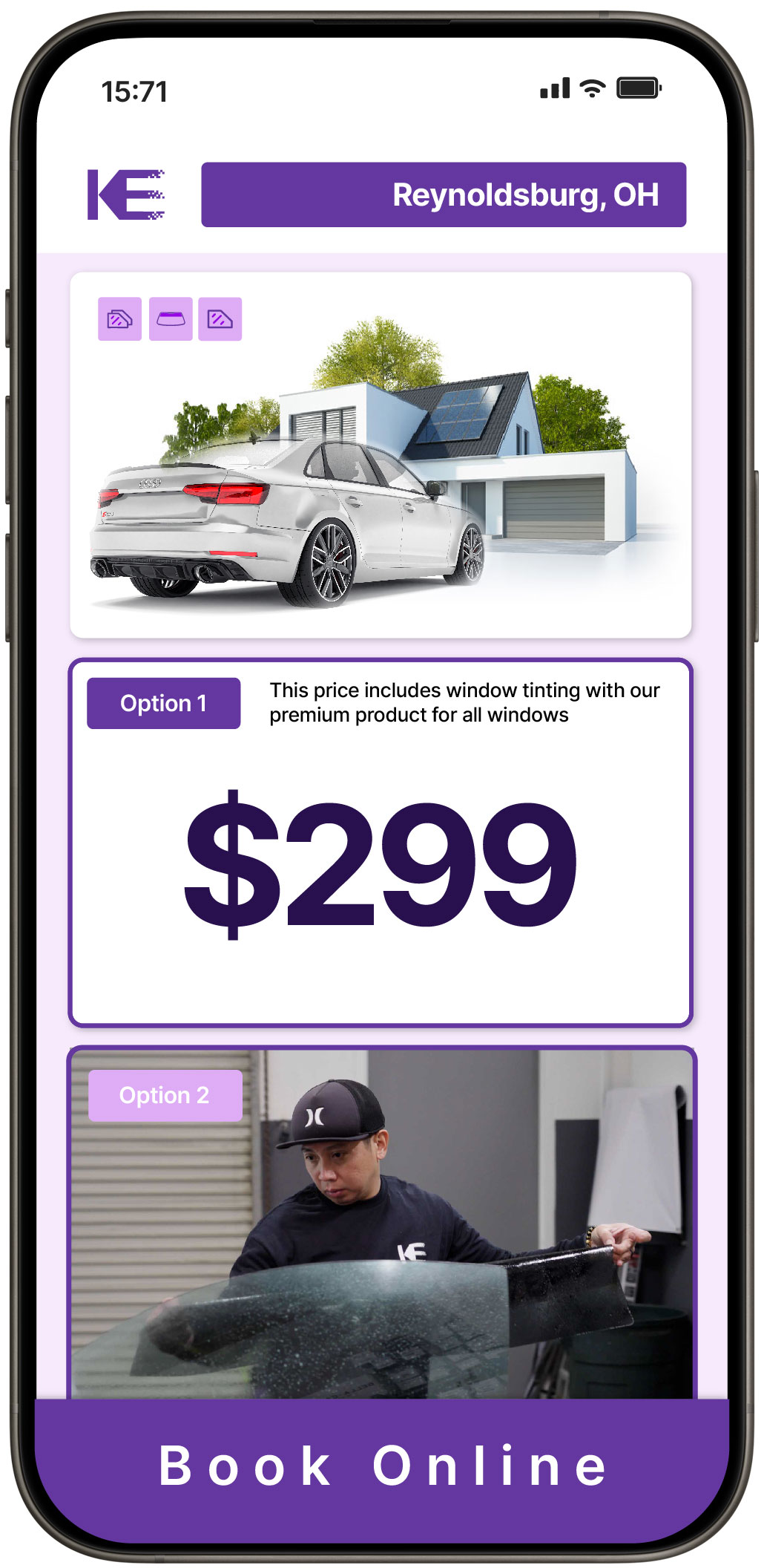 View Affordable Tesla Window Tinting Prices in Lorain, Ohio
