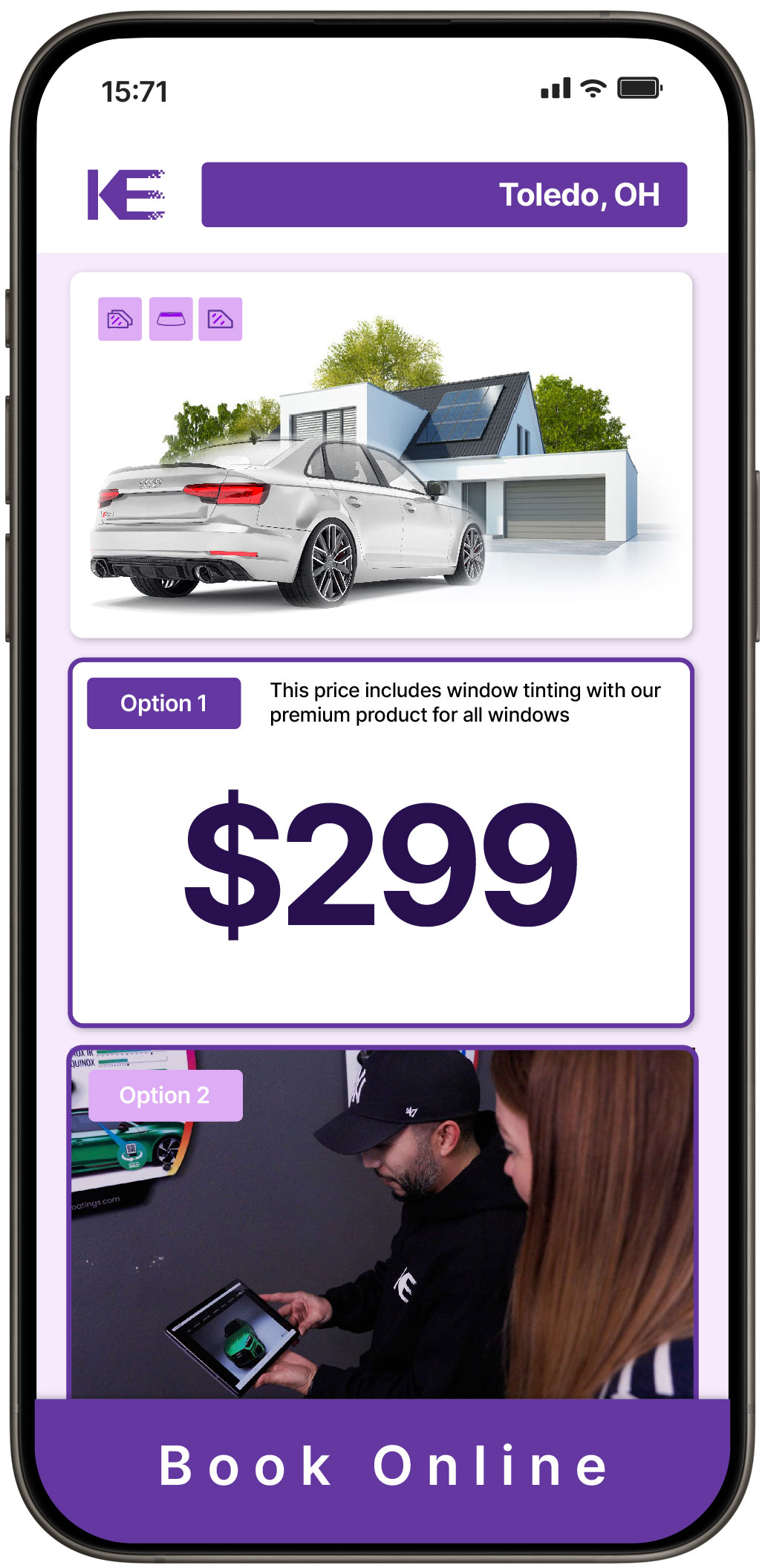 View Reasonable Tesla Window Tinting Prices in North Canton, Ohio