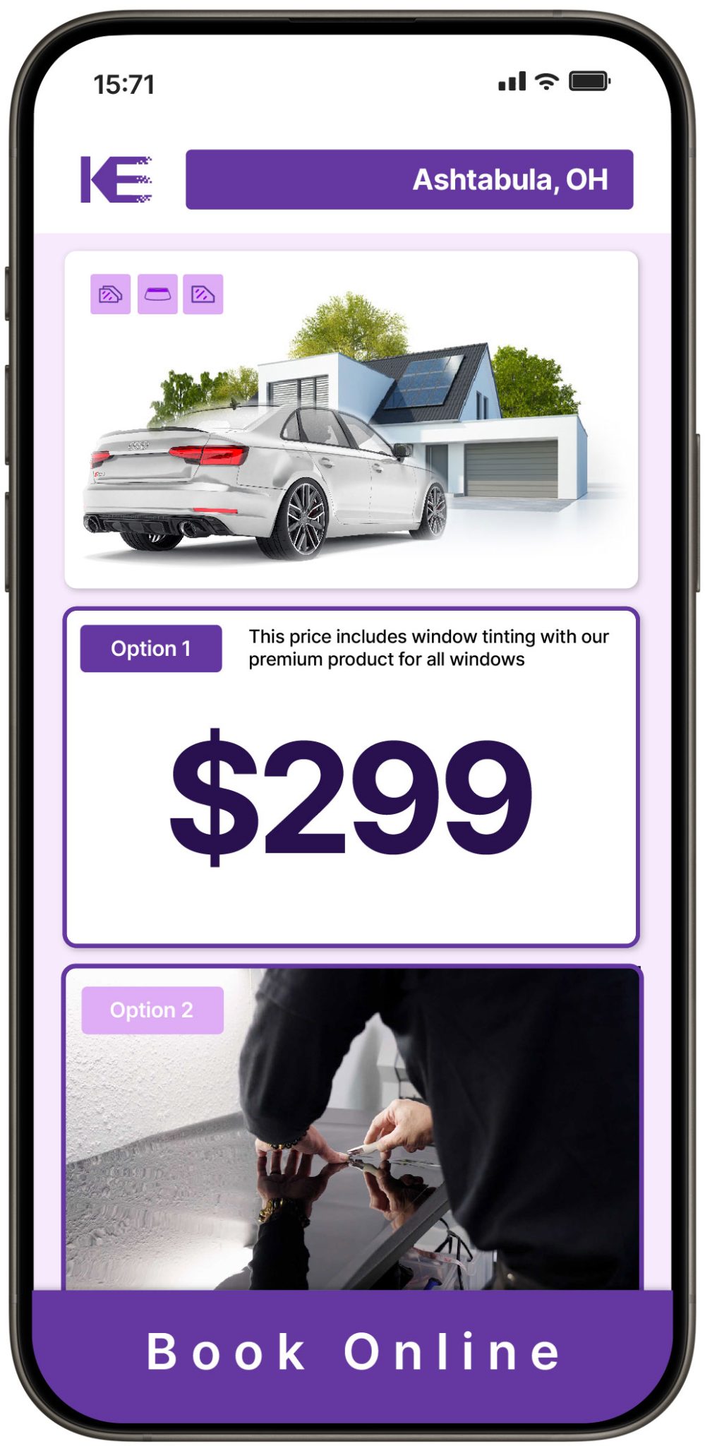 View Competitive Window Tinting Prices in Ashtabula, Ohio