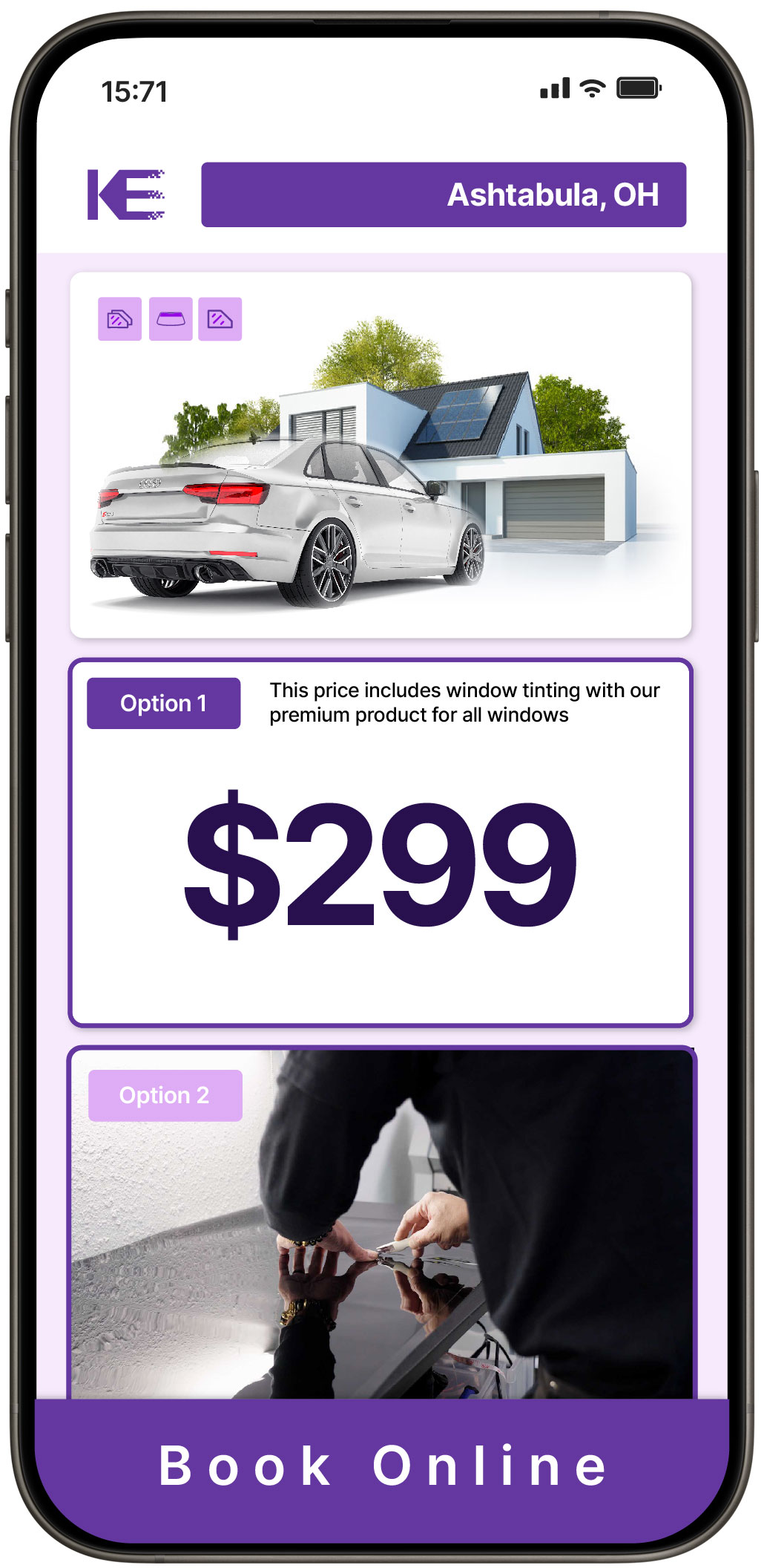 View Affordable Tesla Window Tinting Costs in Sidney, Ohio