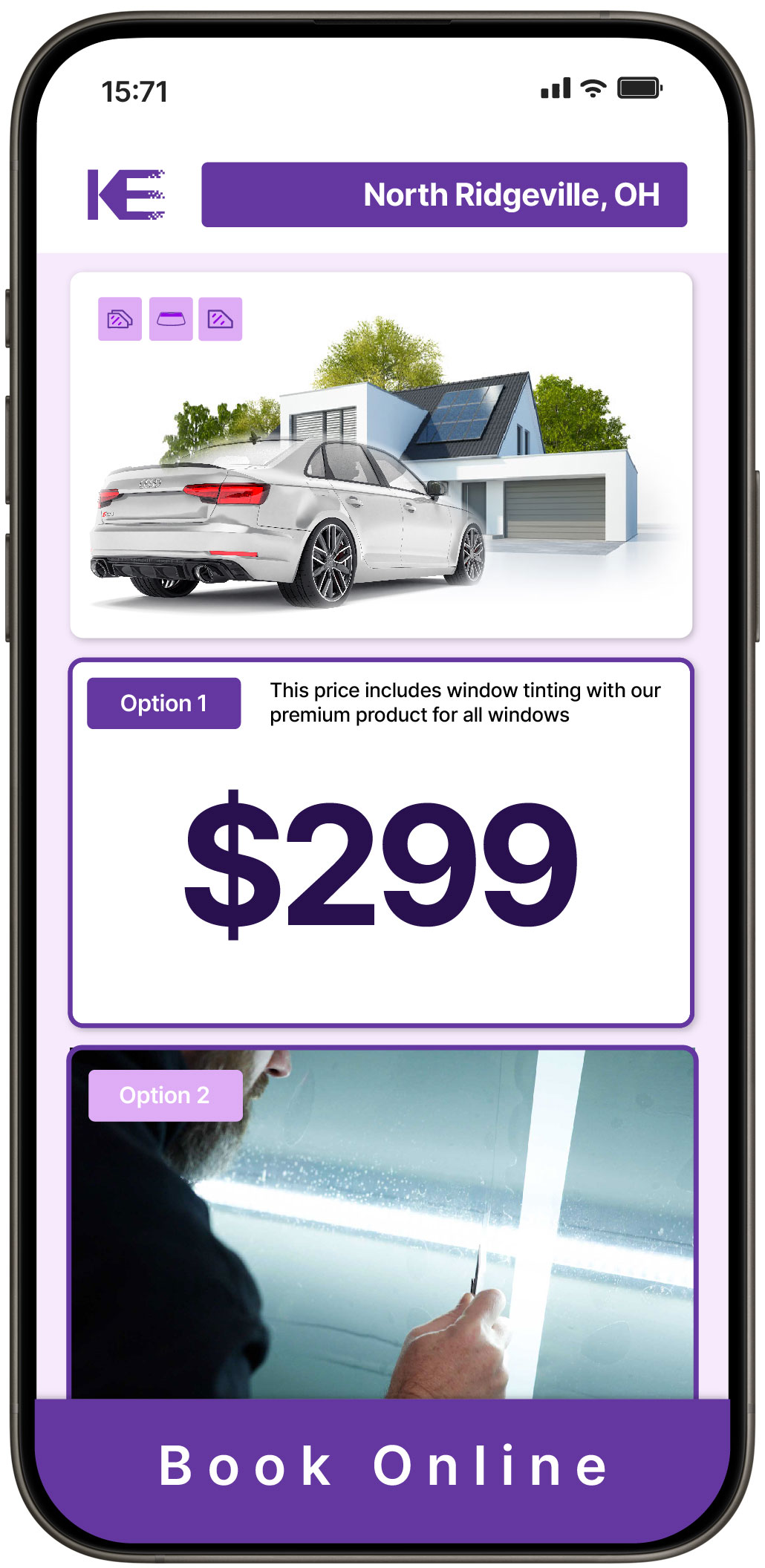 View Competitive Tesla Window Tinting Prices in Lima, Ohio