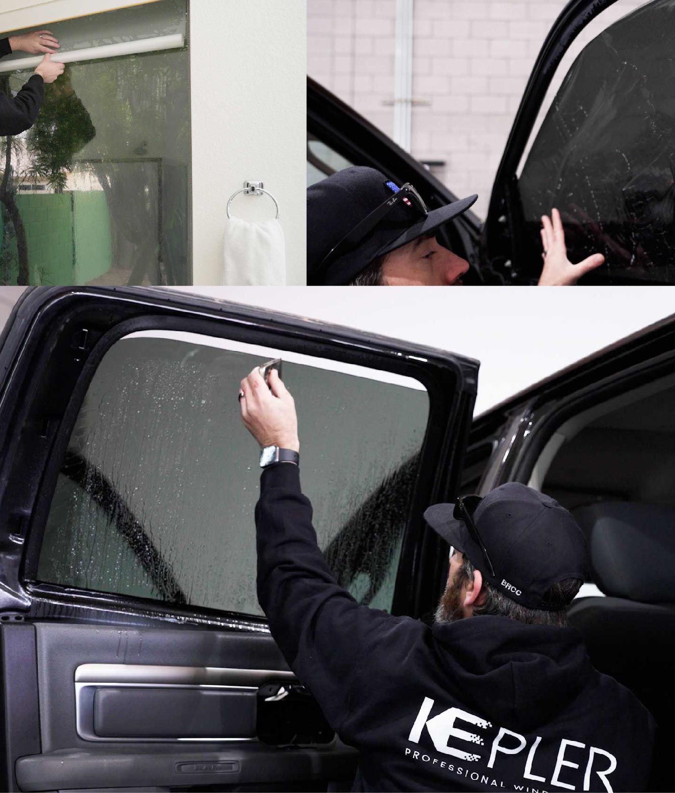 Kepler Window Tinting Specialists at Work in North Olmsted, Ohio