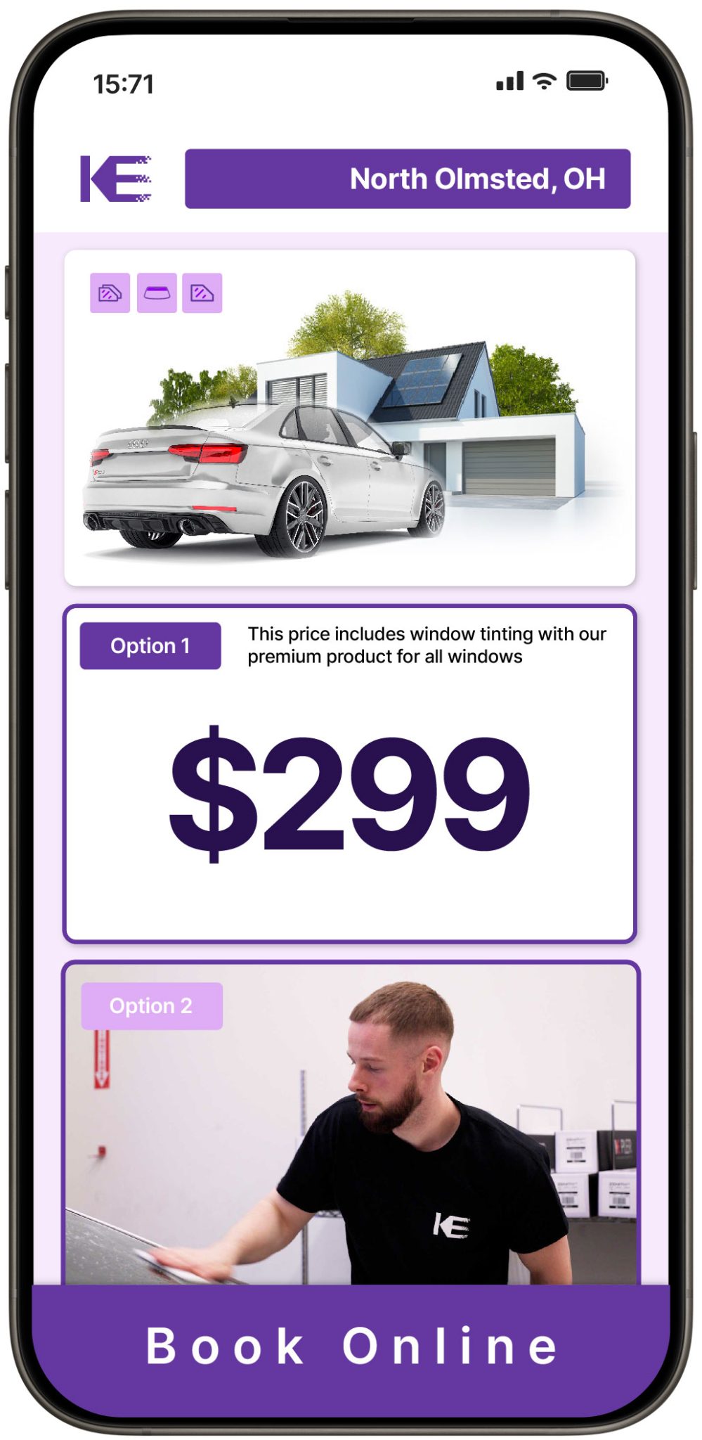 View Competitive Window Tinting Prices in North Olmsted, Ohio