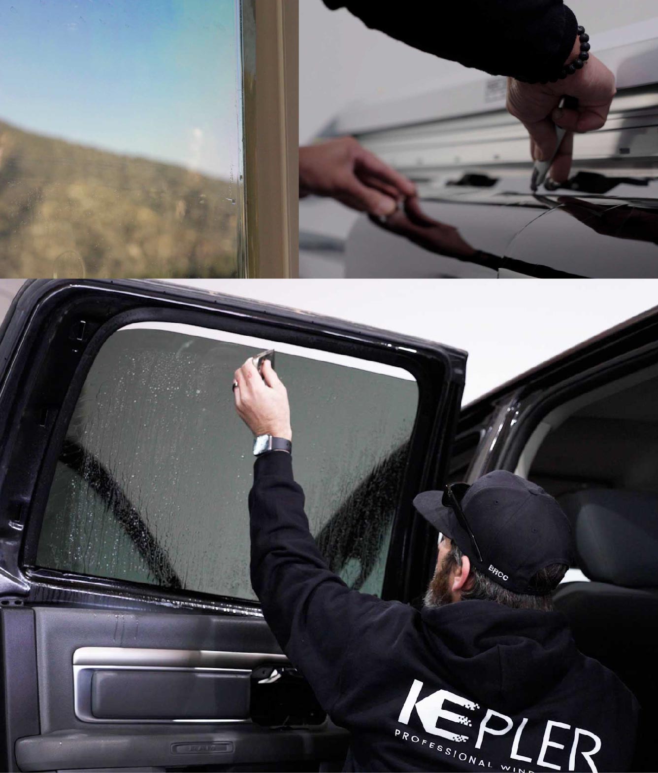 Kepler Window Tinting Specialists at Work in Lakewood, Ohio