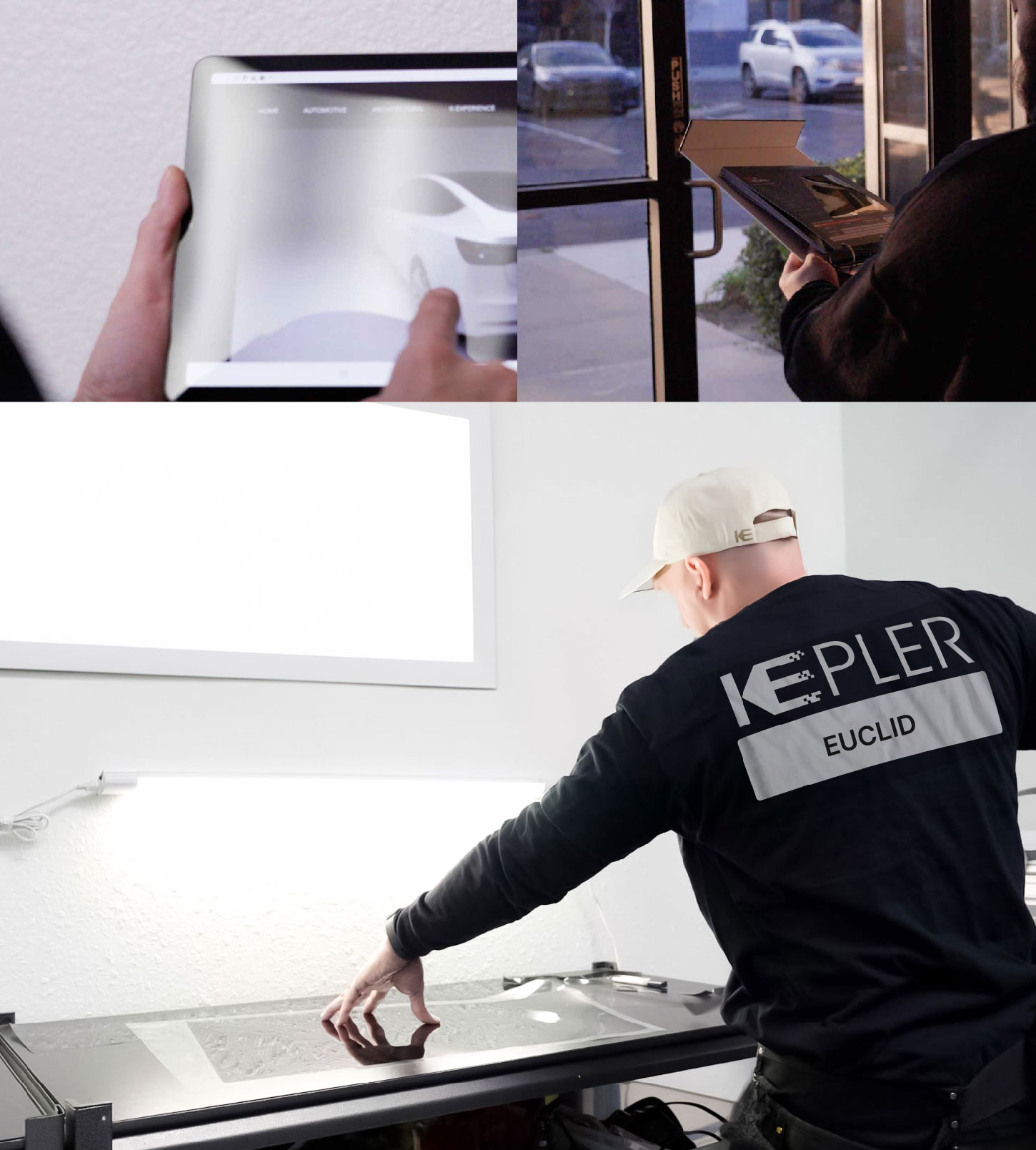 Window Tinting Specialist Cutting Film in Euclid, Ohio