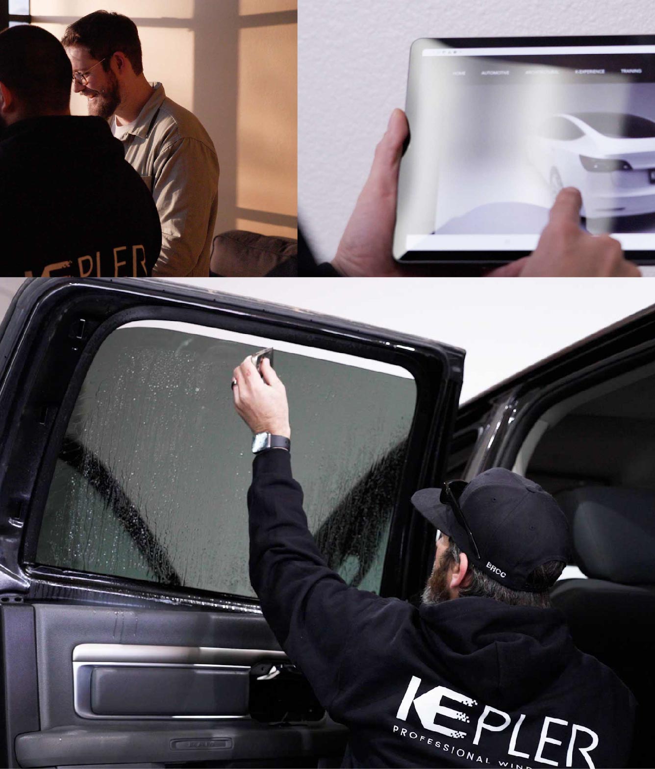 Kepler Window Tinting Specialists at Work in Euclid, Ohio