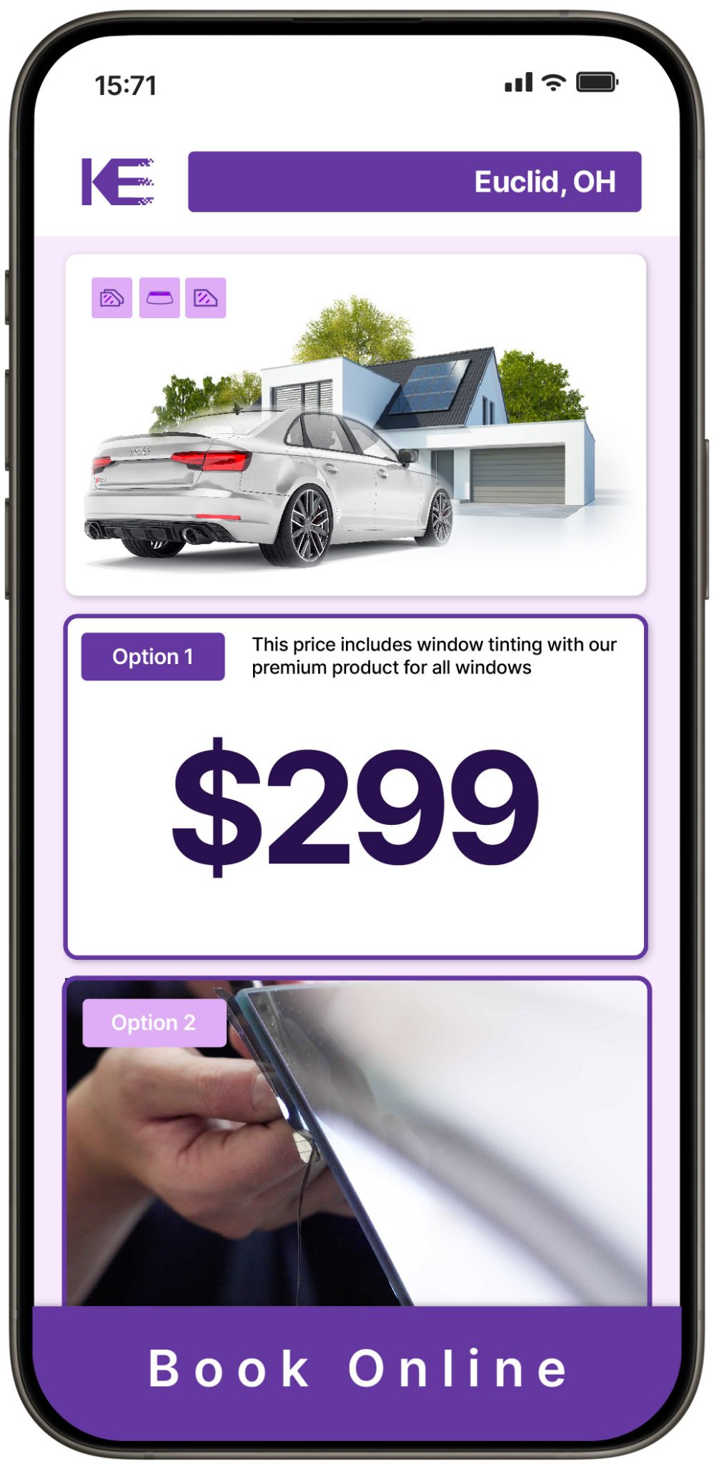 View Competitive Window Tinting Prices in Euclid, Ohio