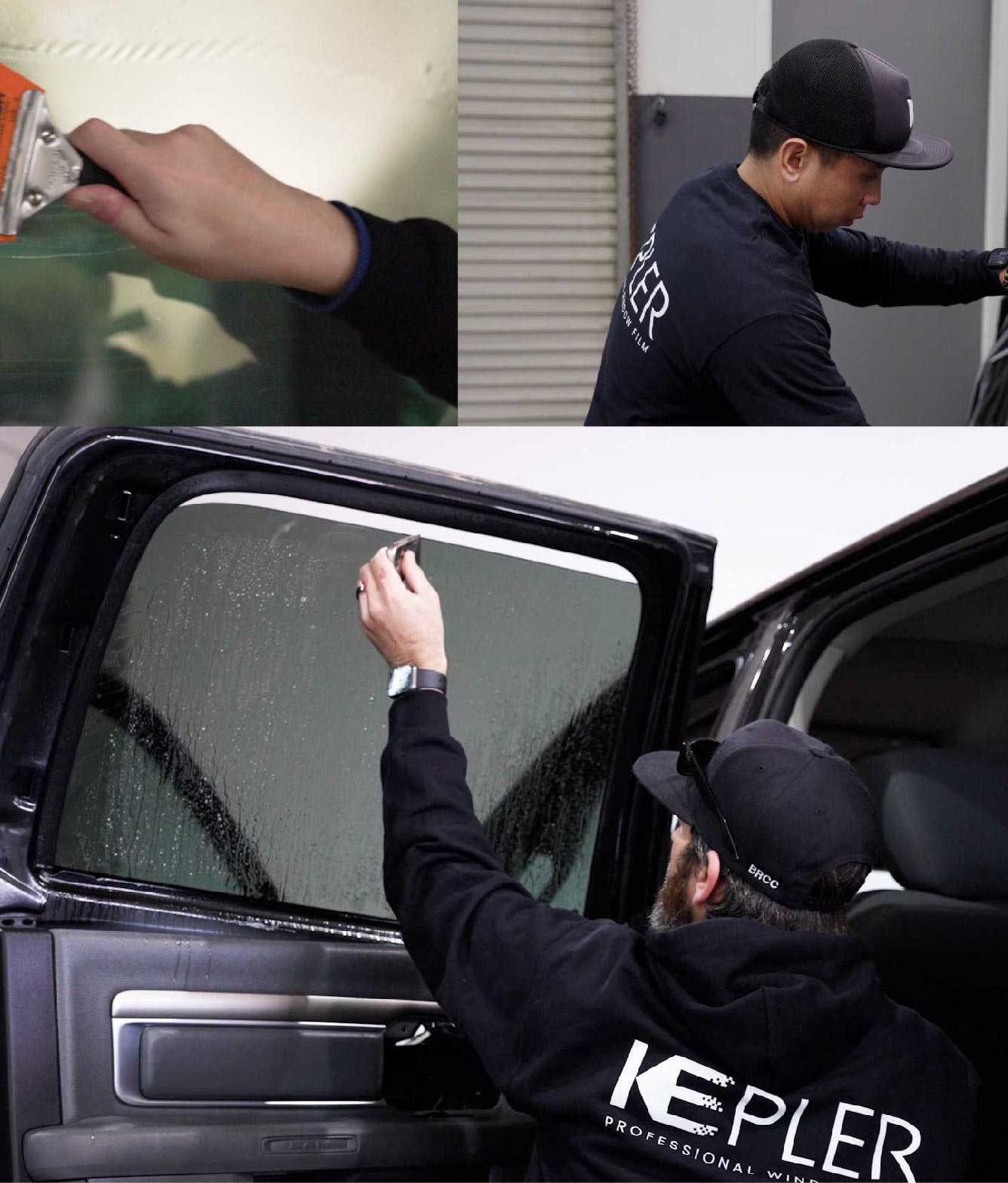 Kepler Window Tinting Specialists at Work in North Royalton, Ohio