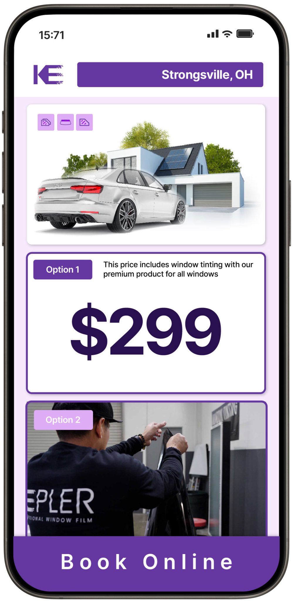 View Competitive Window Tinting Prices in Strongsville, Ohio