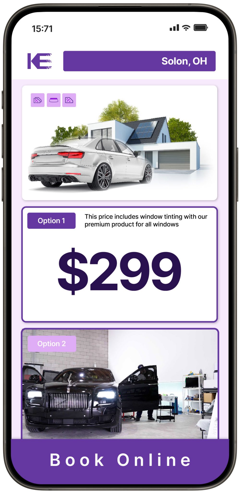 View Competitive Window Tinting Prices in Solon, Ohio