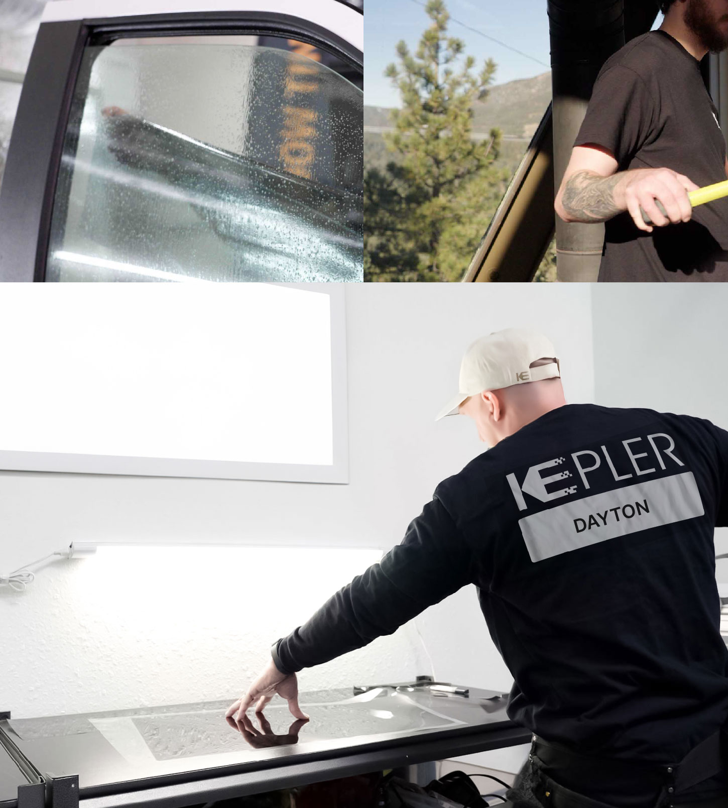 Window Tinting Specialist Cutting Film in Dayton, Ohio
