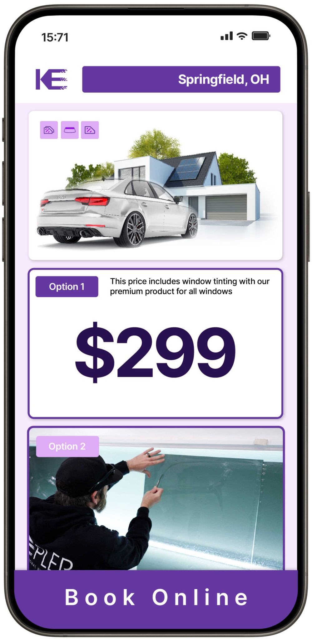 View Competitive Window Tinting Prices in Springfield, Ohio