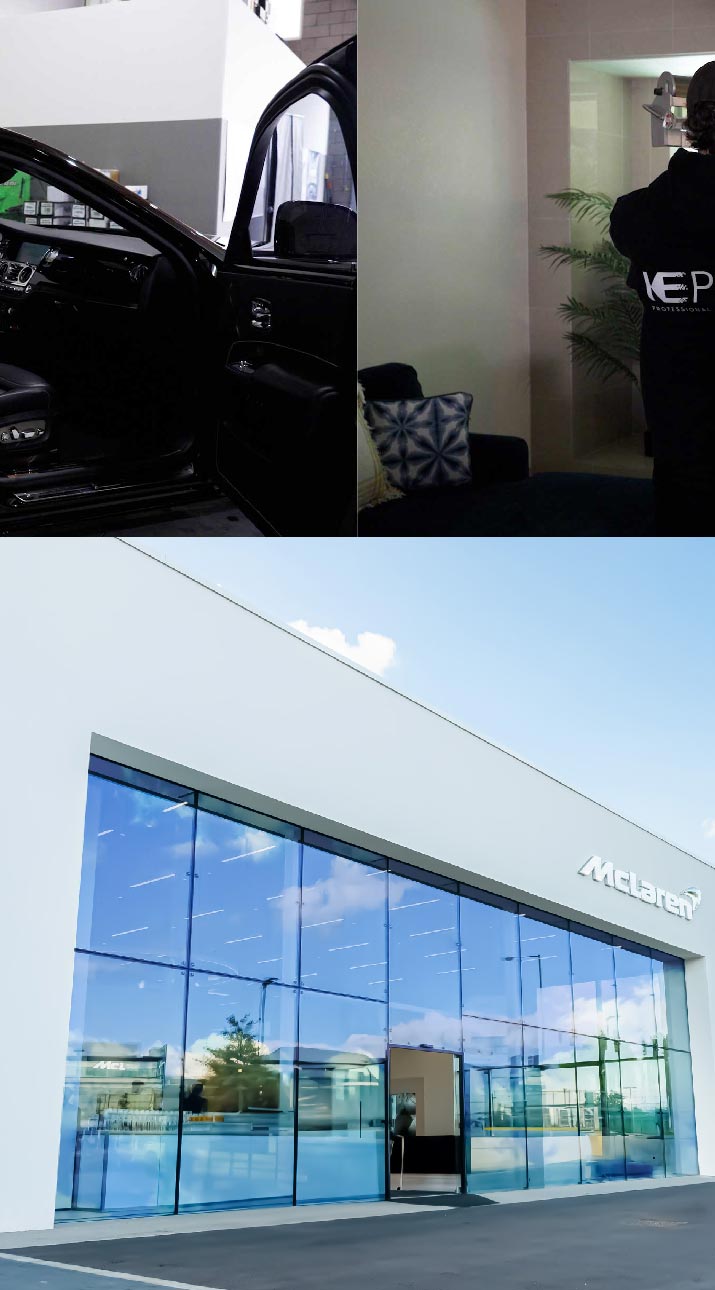 Kepler Automotive Shop Front Tinted with Window Film in Lima, Ohio
