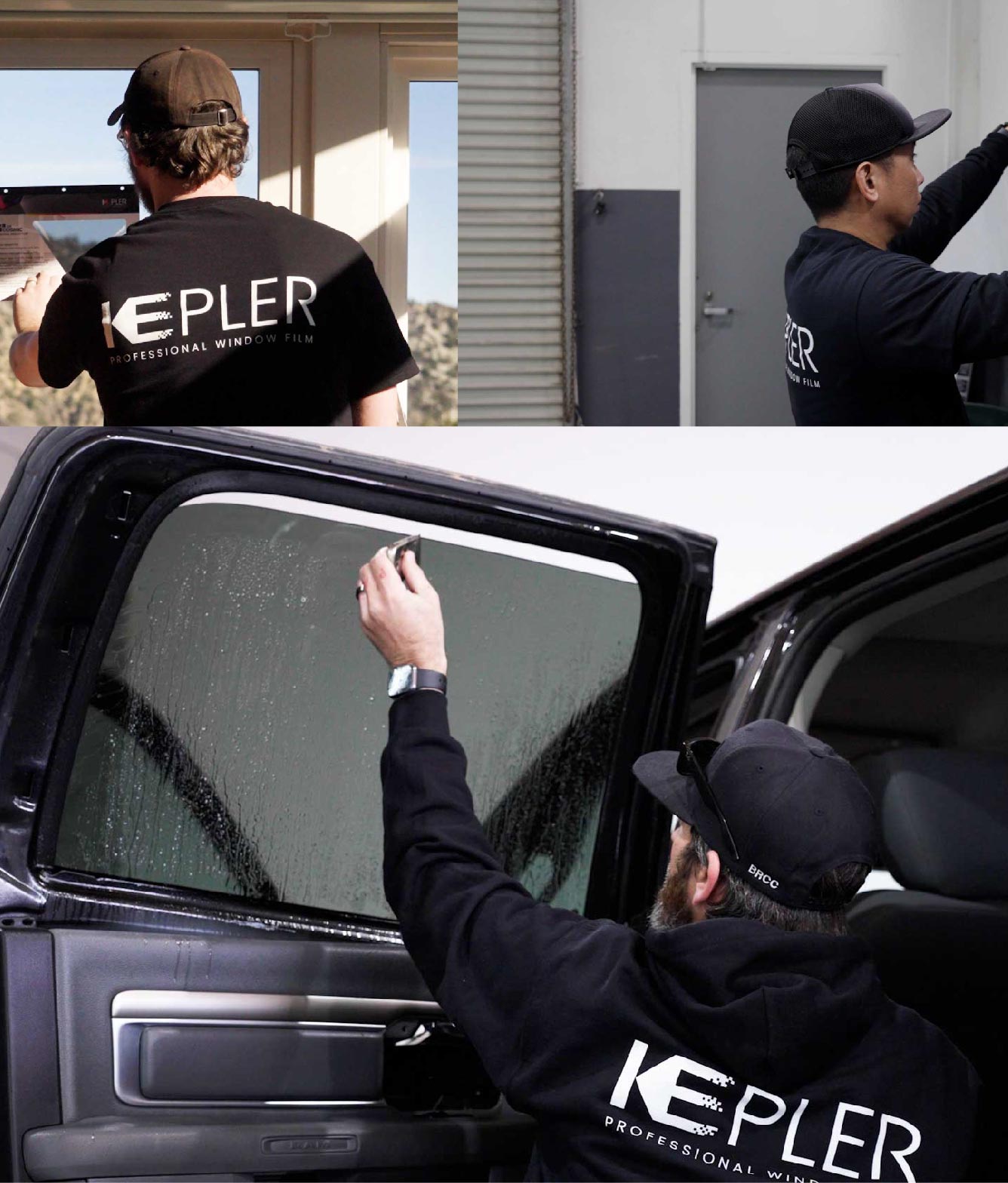 Kepler Window Tinting Specialists at Work in Camby, Indiana