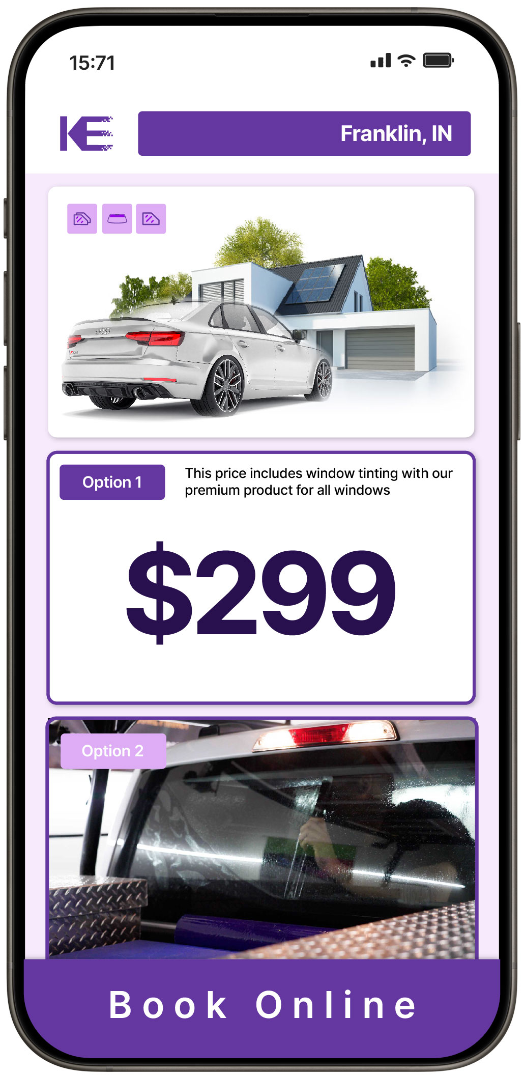 View Affordable Tesla Window Tinting Rates in Goshen, Indiana