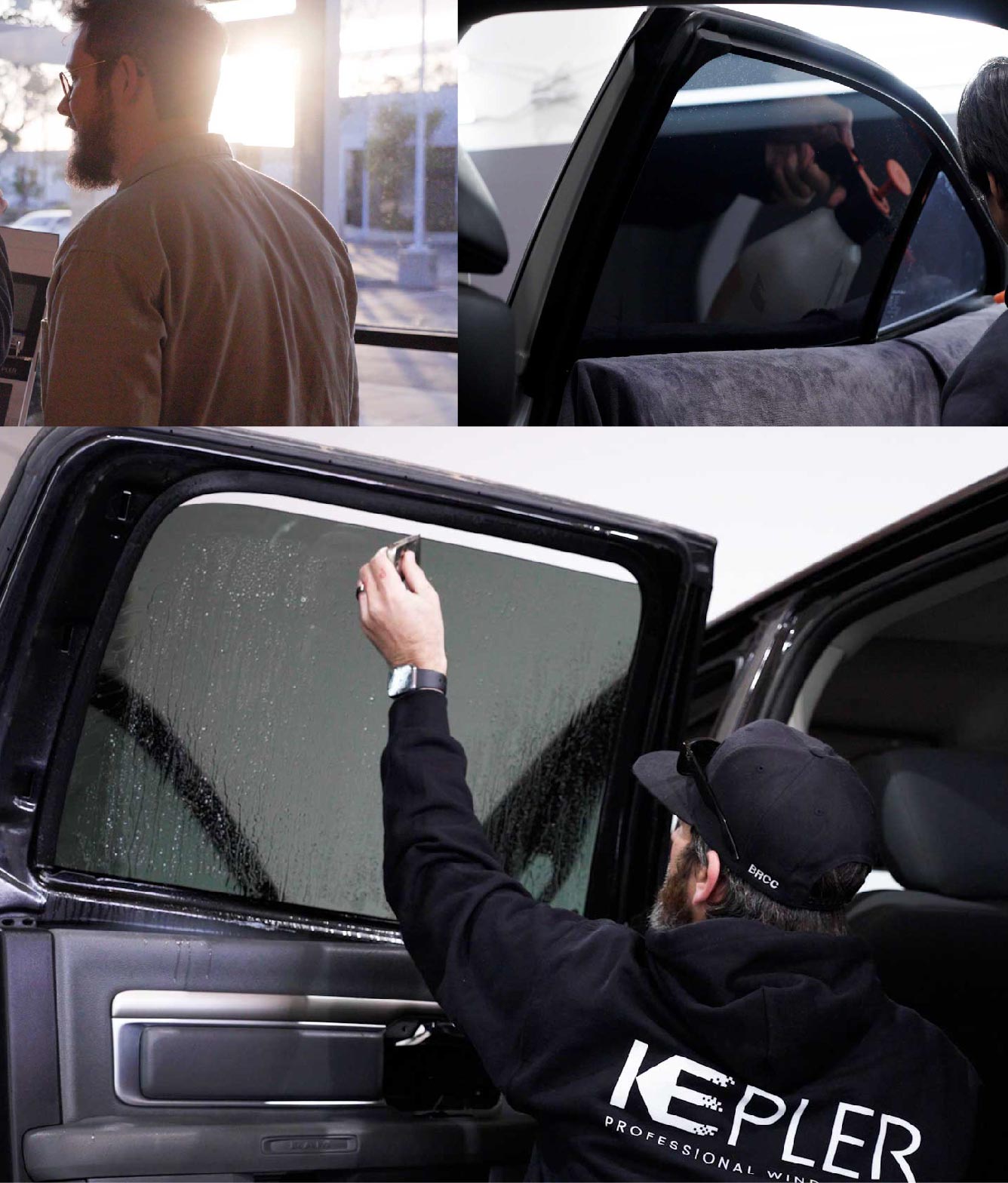 Kepler Window Tinting Specialists at Work in Greenwood, Indiana