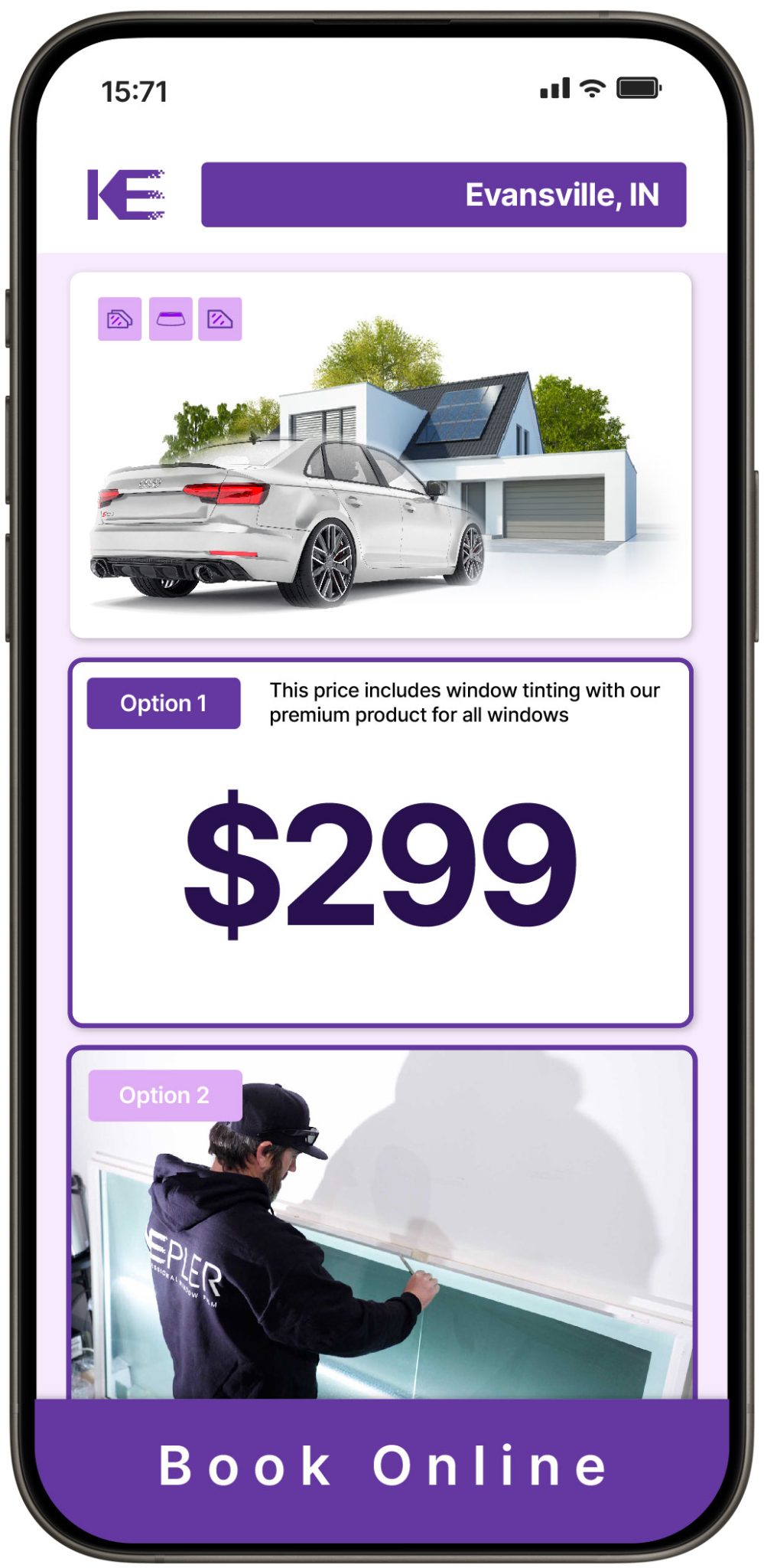 View Competitive Window Tinting Prices in Evansville, Indiana