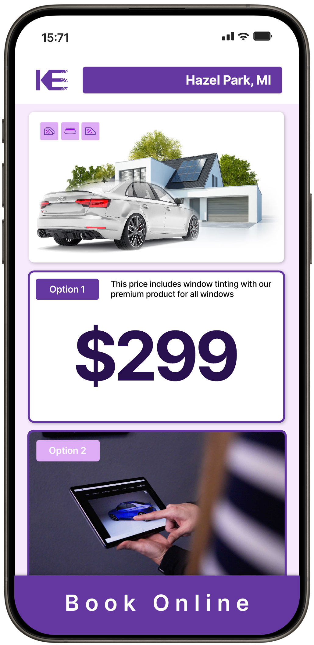 View Reasonable Tesla Window Tinting Costs in Berkley, Michigan