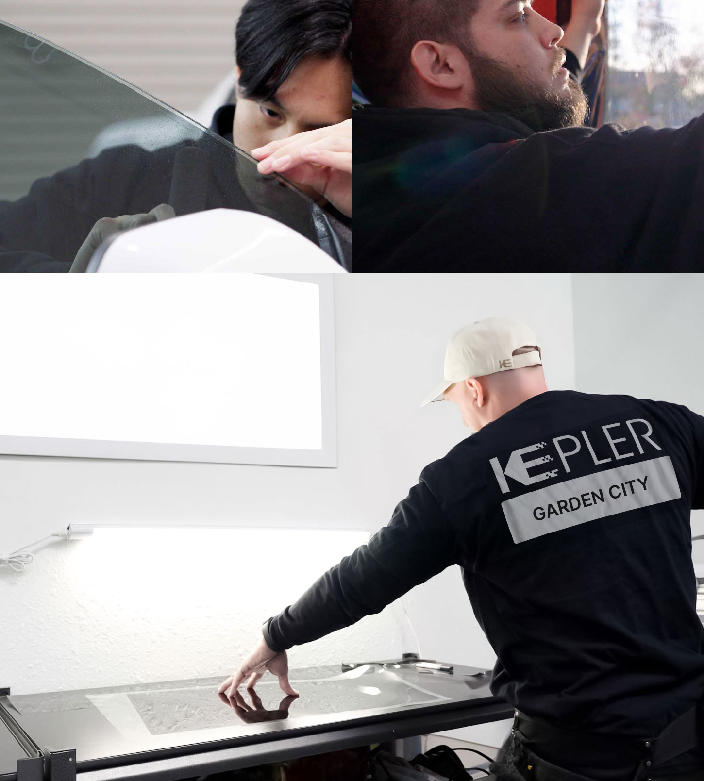 Window Tinting Specialist Cutting Film in Garden City, Michigan