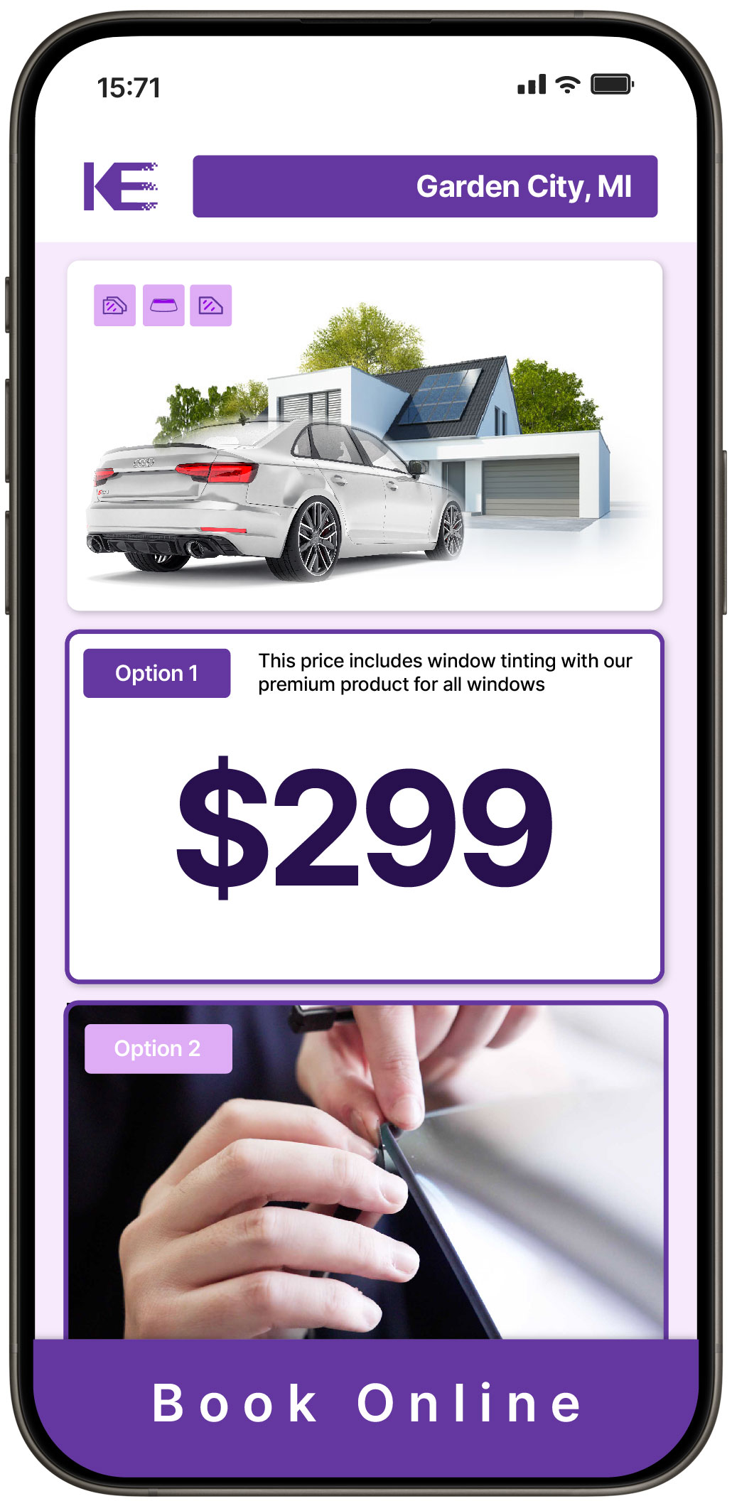 View Competitive Tesla Window Tinting Rates in East Lansing, Michigan