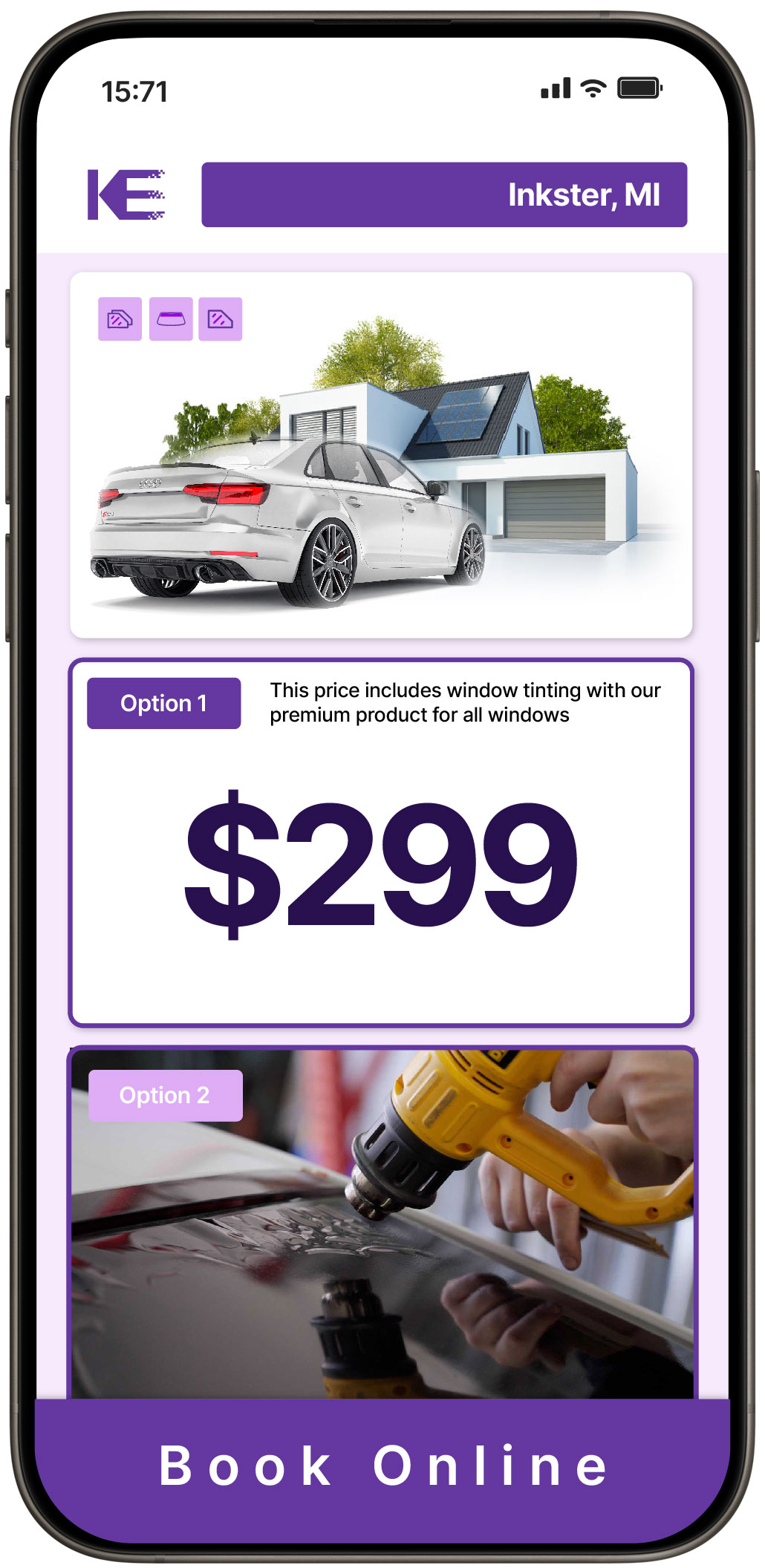 View Reasonable Tesla Window Tinting Rates in Jackson, Michigan