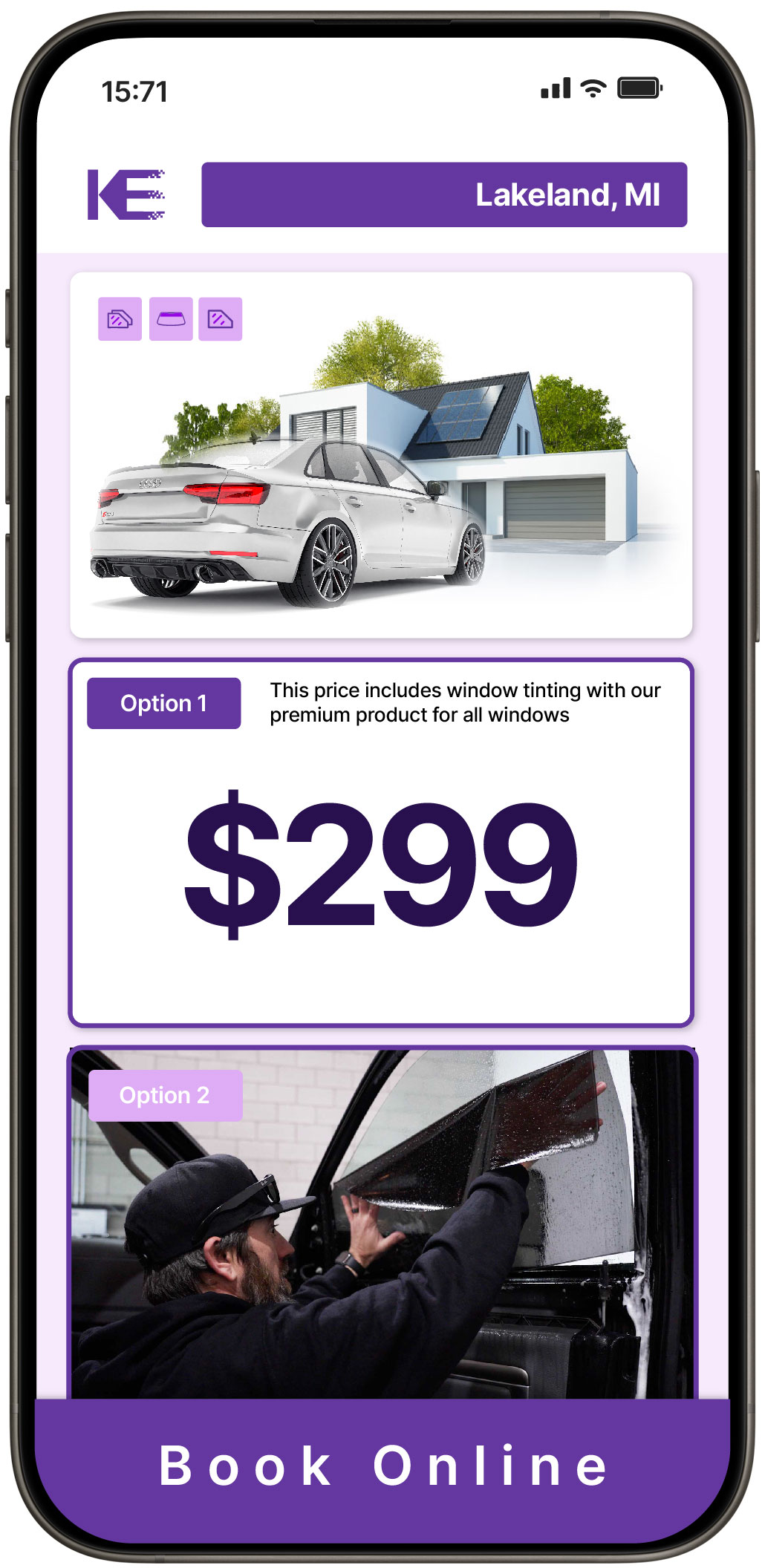View Reasonable Tesla Window Tinting Rates in Allendale, Michigan