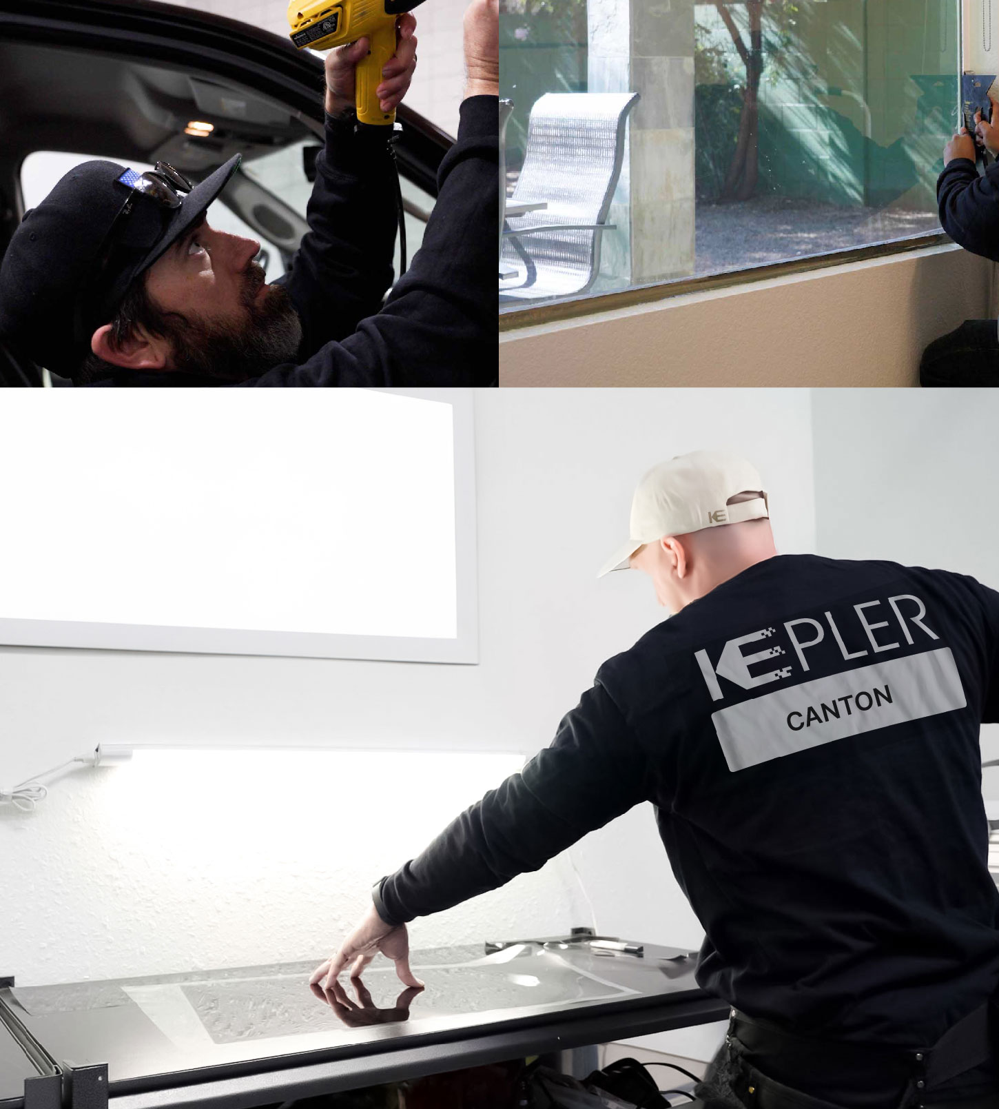 Window Tinting Specialist Cutting Film in Canton, Michigan