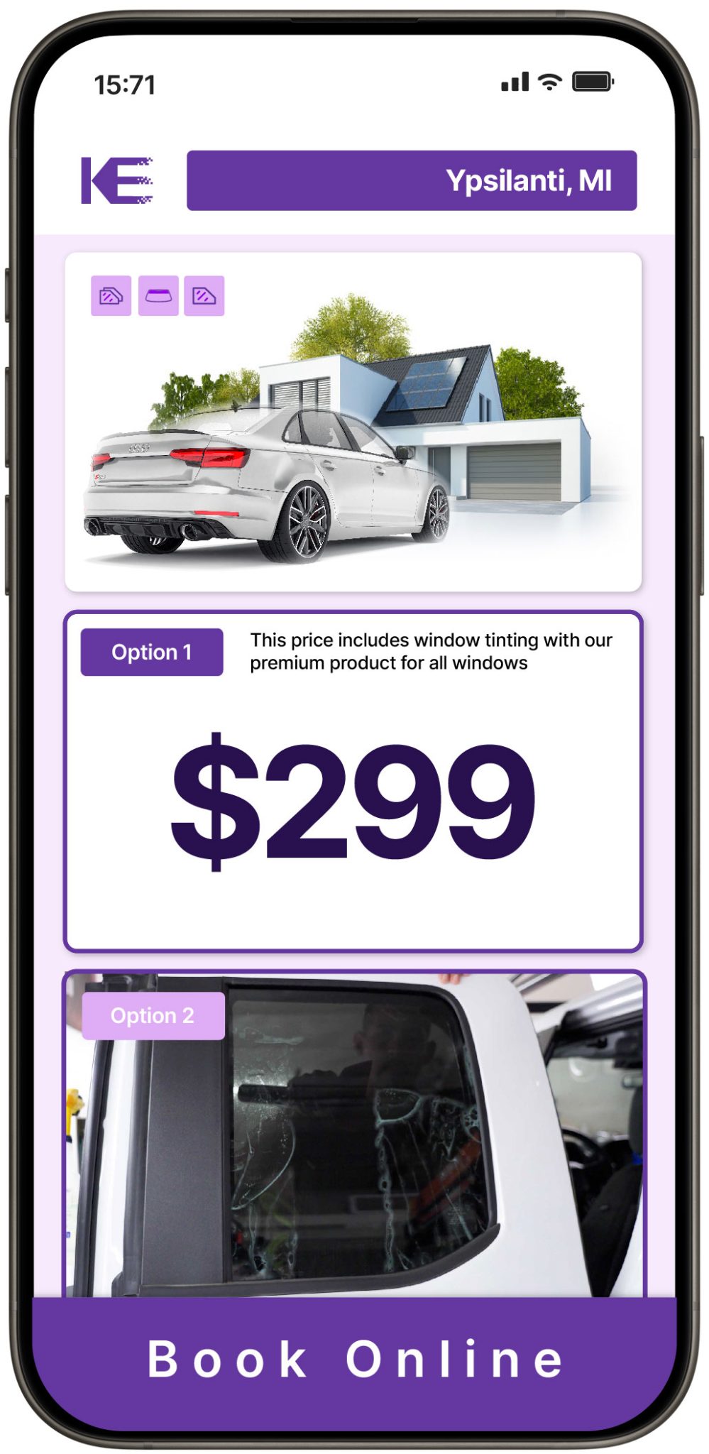 View Competitive Window Tinting Prices in Ypsilanti, Michigan
