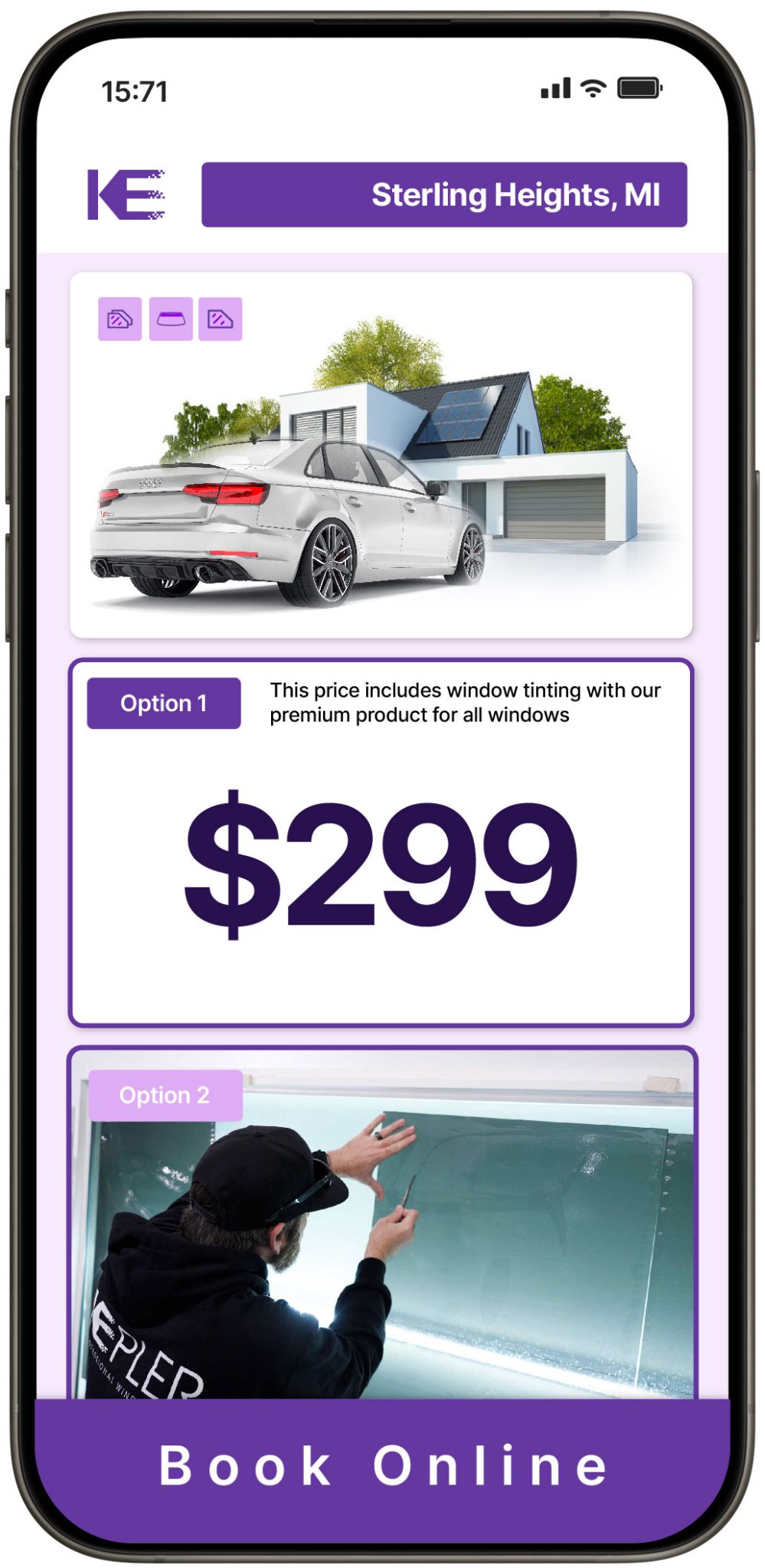 View Competitive Window Tinting Prices in Sterling Heights, Michigan