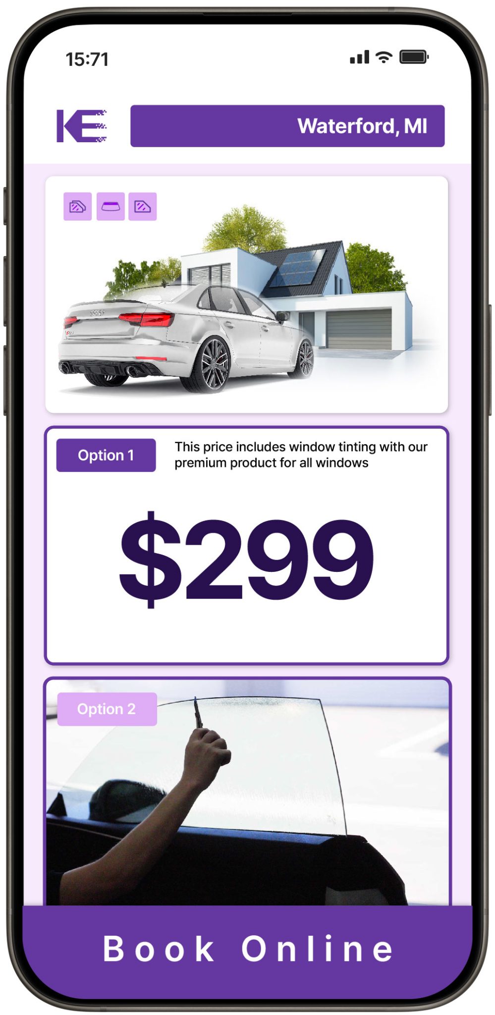 View Competitive Window Tinting Prices in Waterford, Michigan
