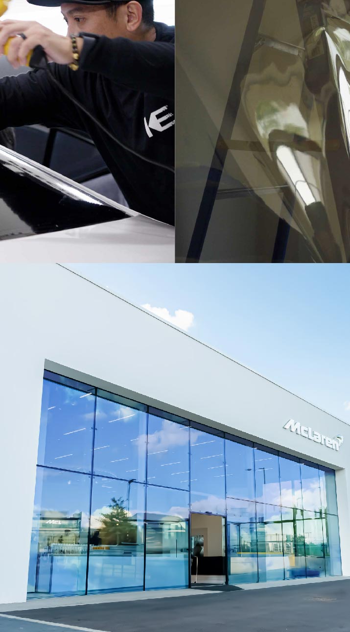 Kepler Automotive Shop Front Tinted with Window Film in Flint, Michigan
