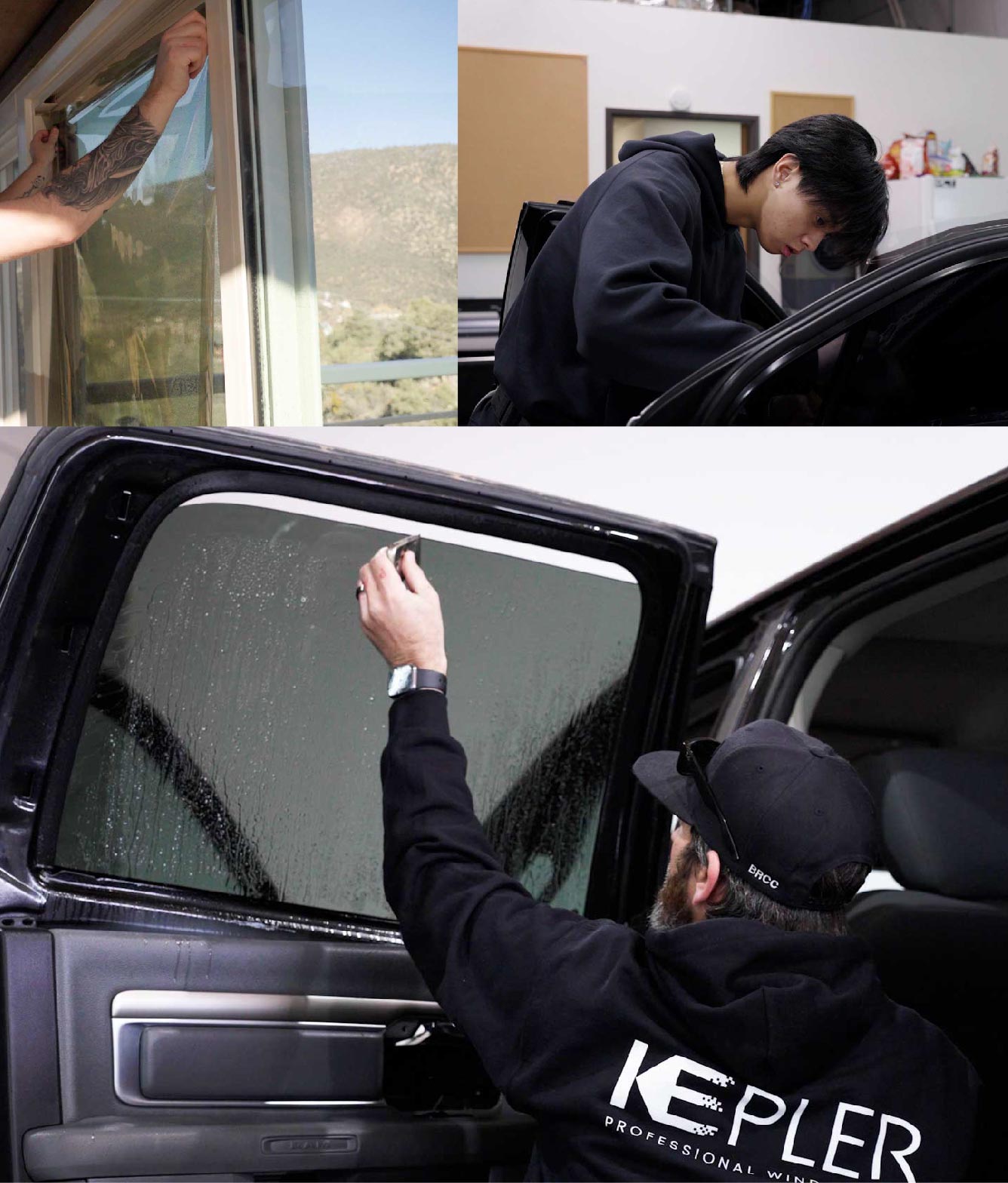 Kepler Window Tinting Specialists at Work in Burton, Michigan
