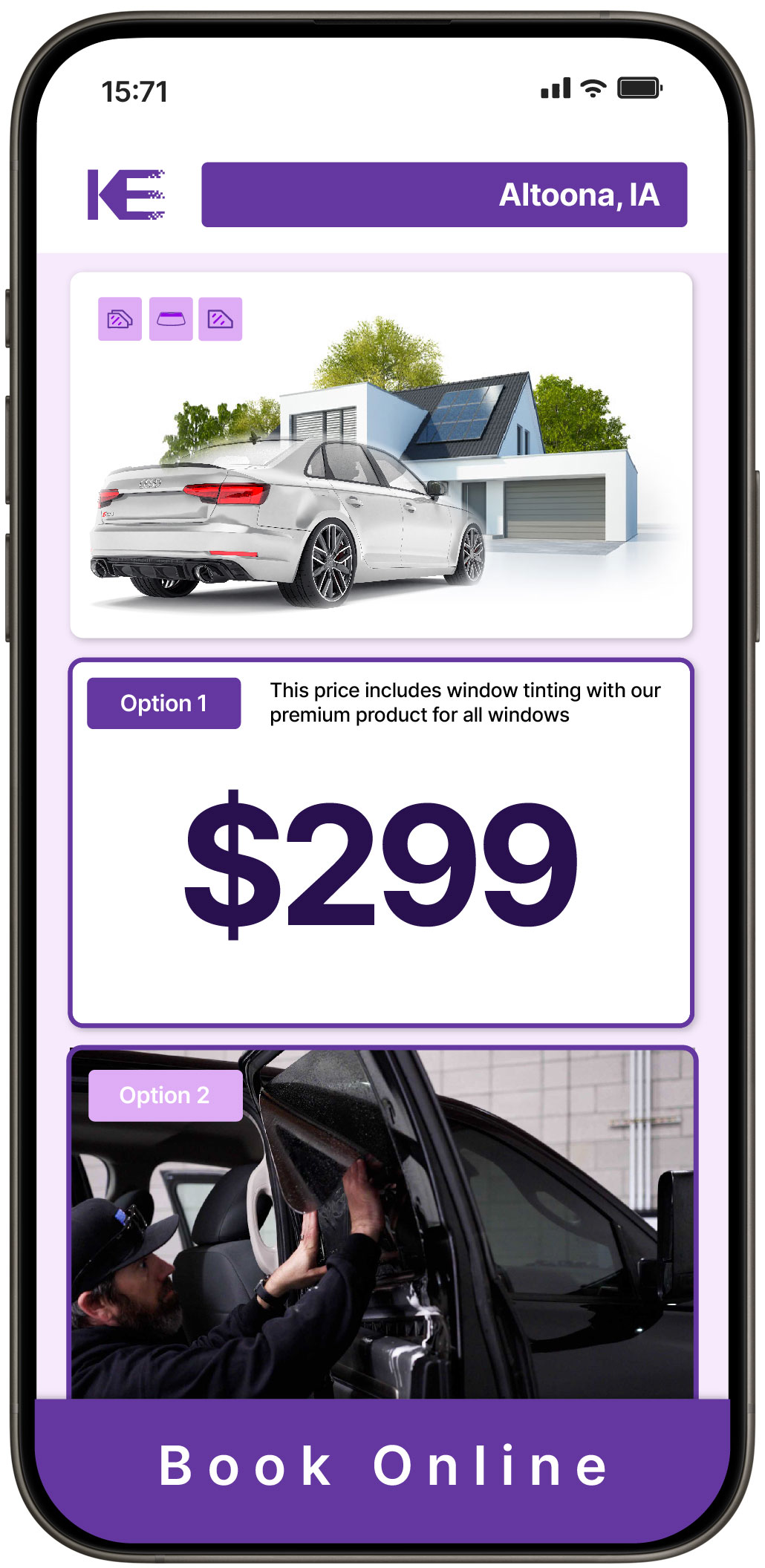 View Competitive Tesla Window Tinting Prices in Ames, Iowa
